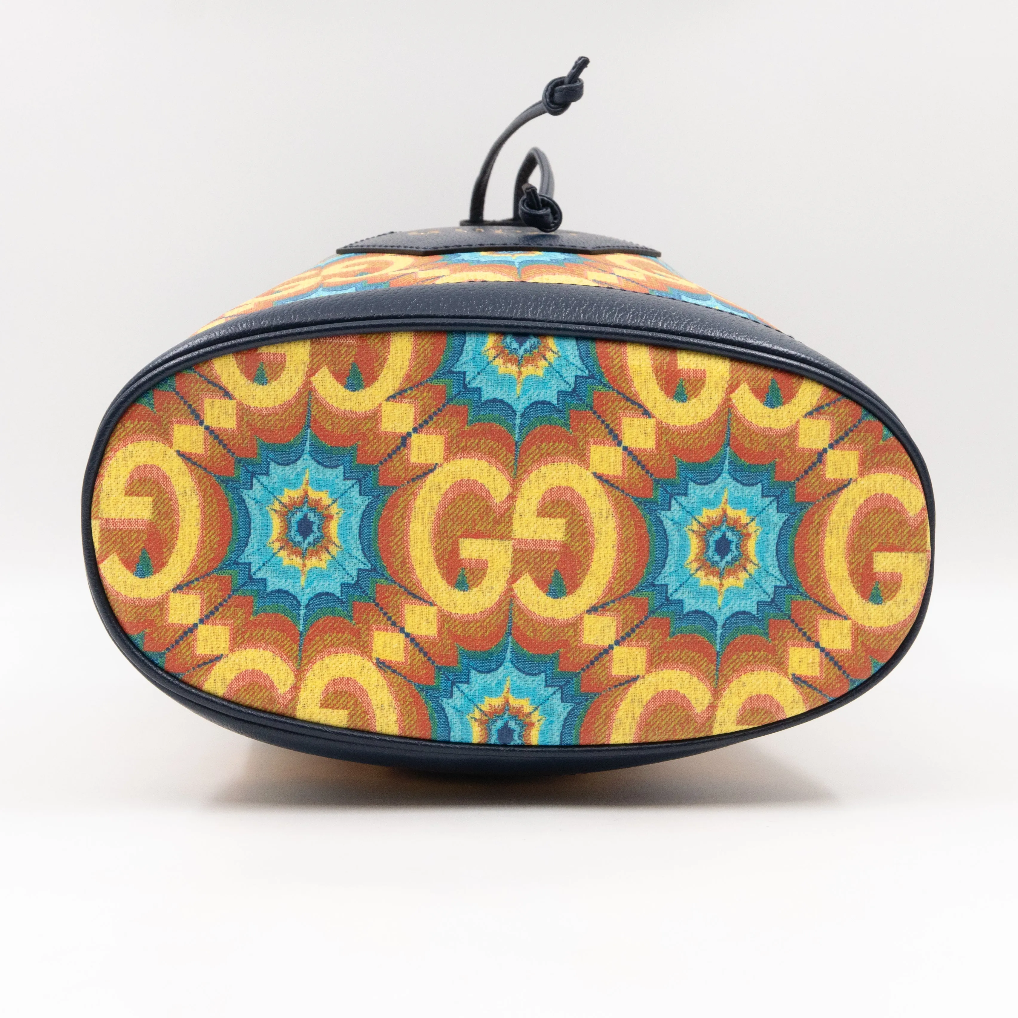 100 Ophidia Mini Bucket Bag Blue & Orange Supreme