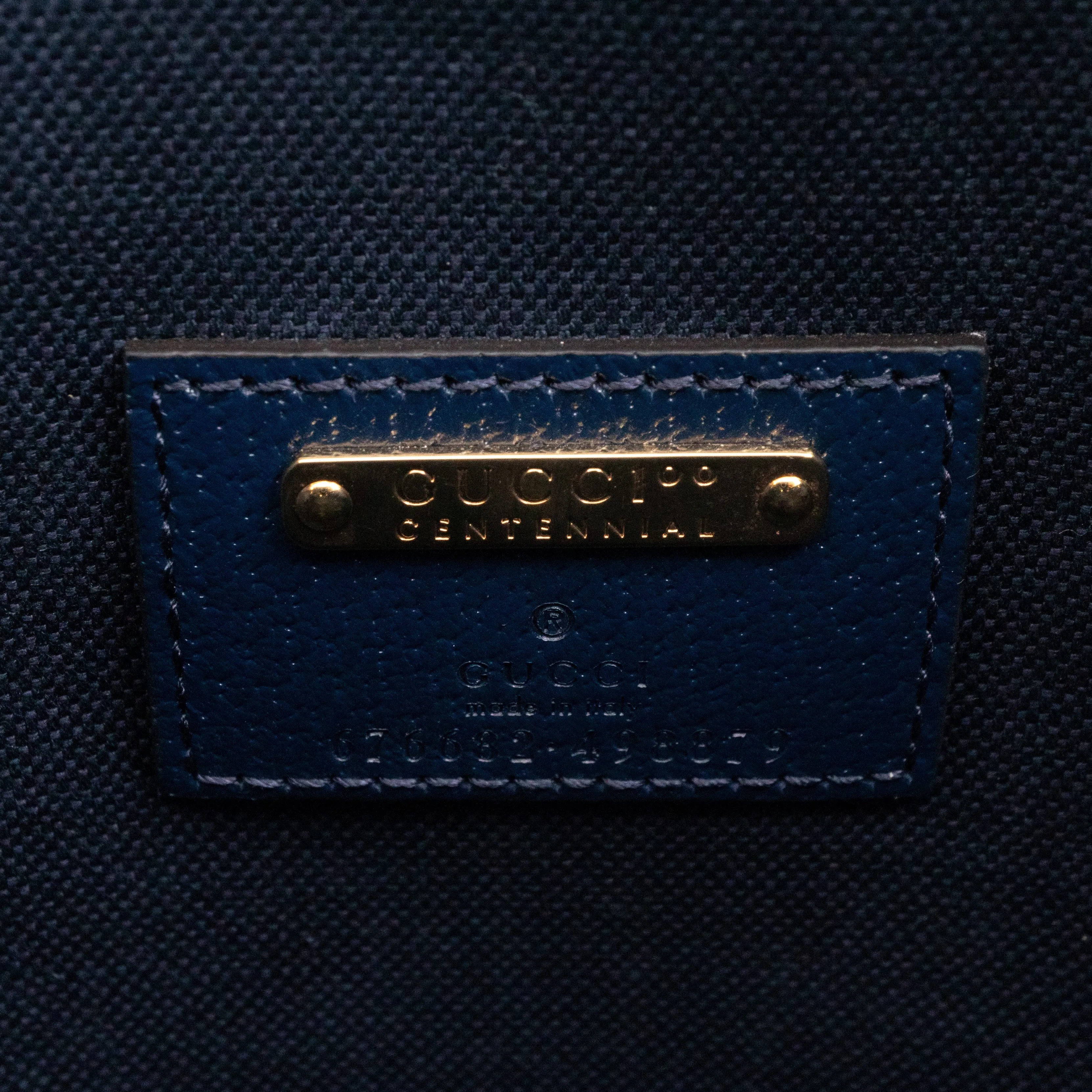 100 Ophidia Mini Bucket Bag Blue & Orange Supreme