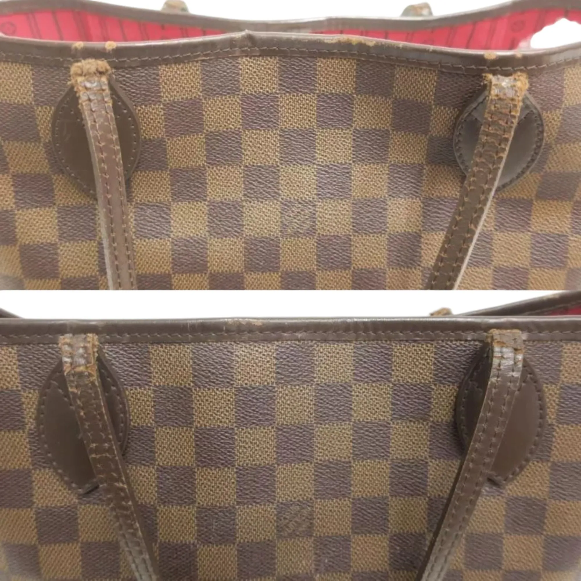148484AP (S6) Louis Vuitton Tote Bag Neverfull MM Brown Damier Ebene