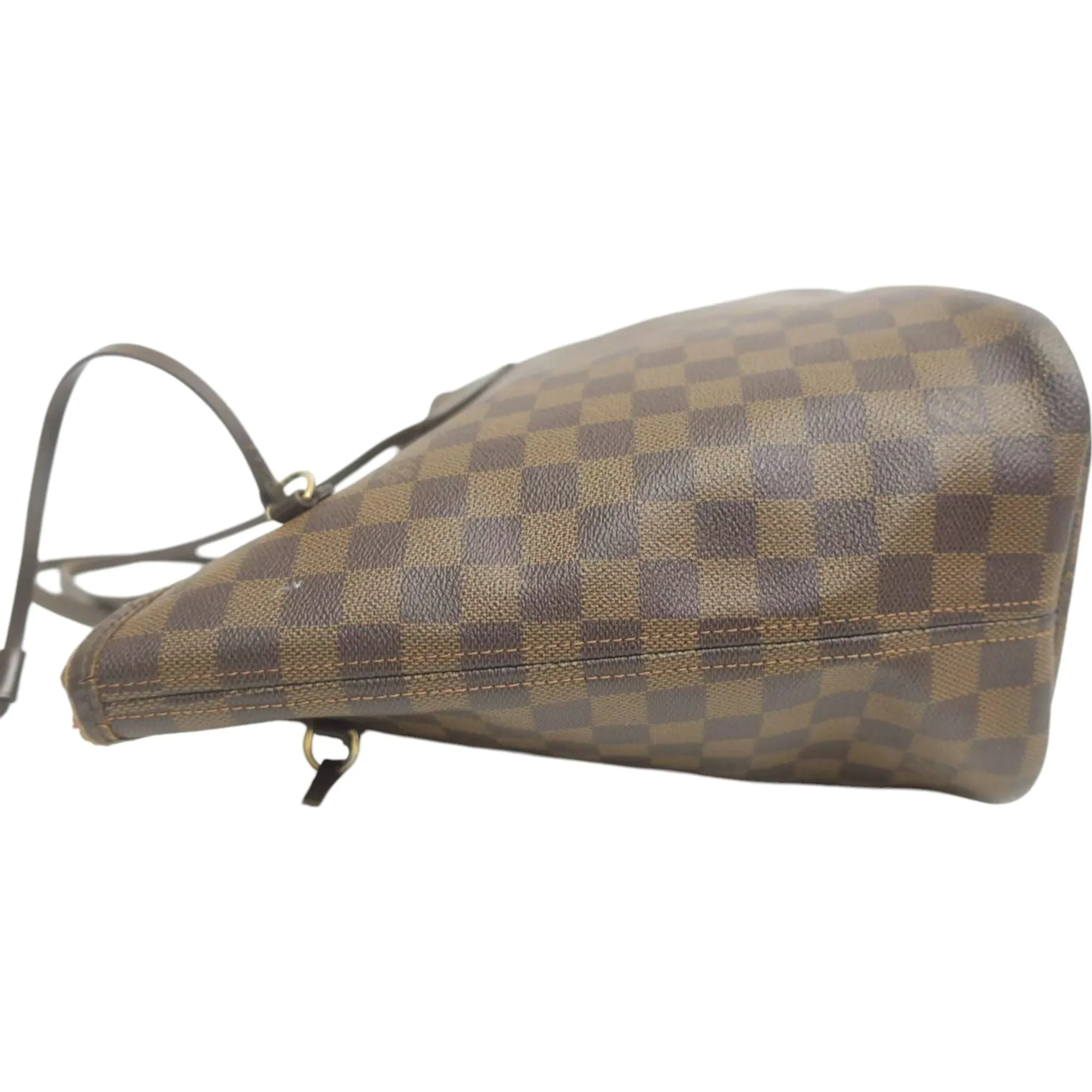148484AP (S6) Louis Vuitton Tote Bag Neverfull MM Brown Damier Ebene