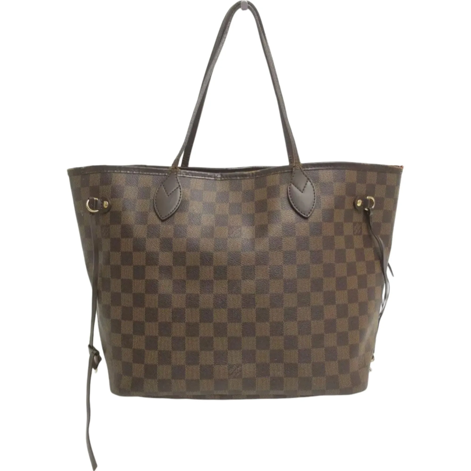 148484AP (S6) Louis Vuitton Tote Bag Neverfull MM Brown Damier Ebene