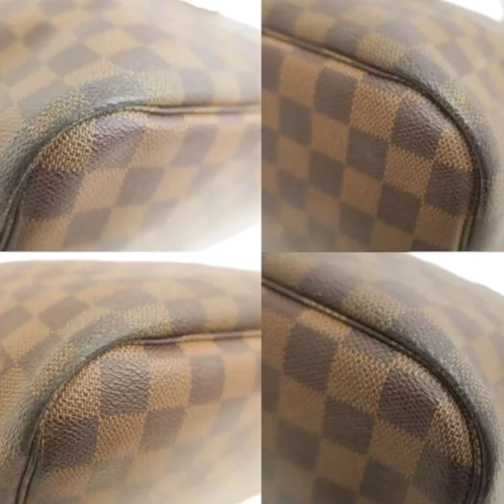 148484AP (S6) Louis Vuitton Tote Bag Neverfull MM Brown Damier Ebene