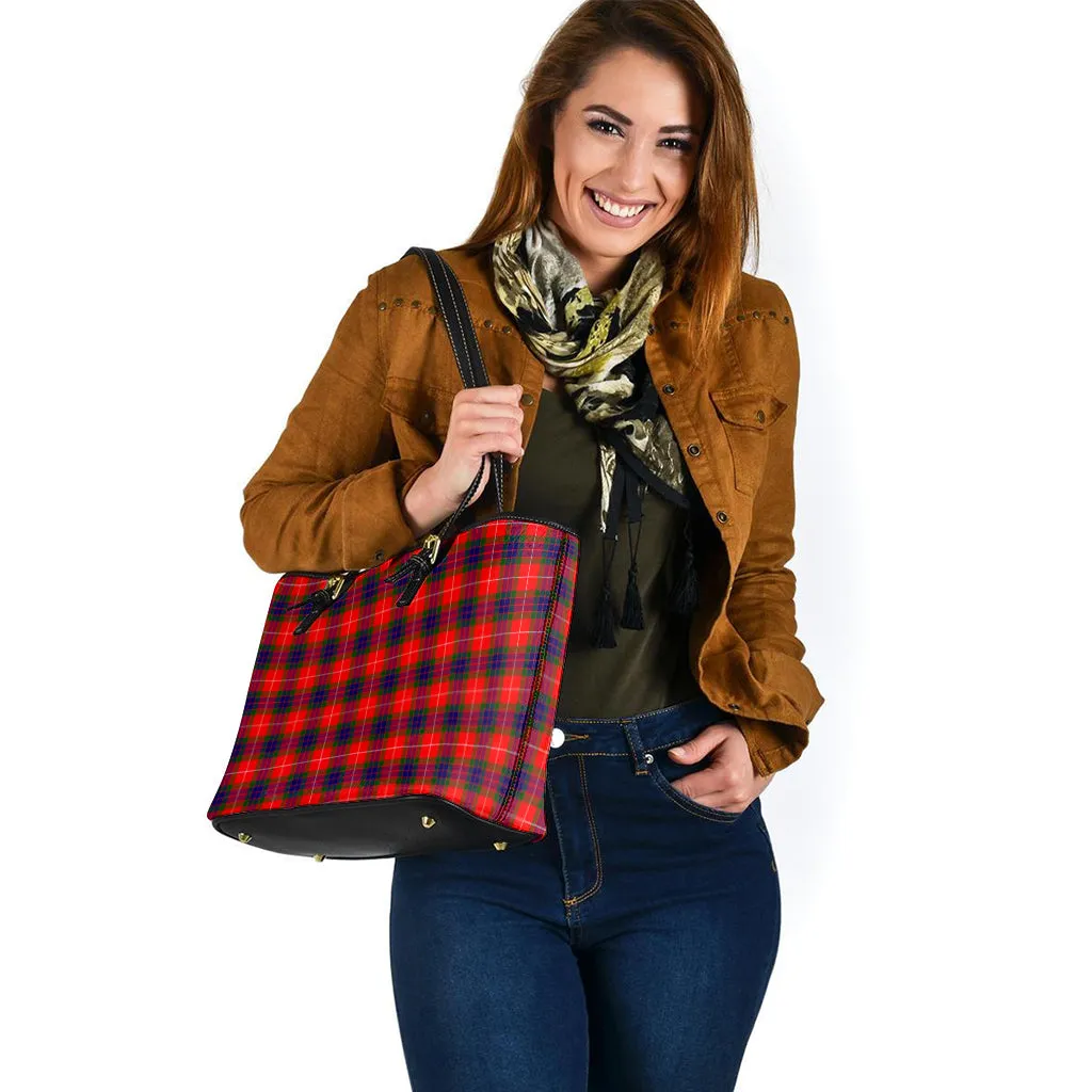 Abernethy Tartan Leather Tote Bag