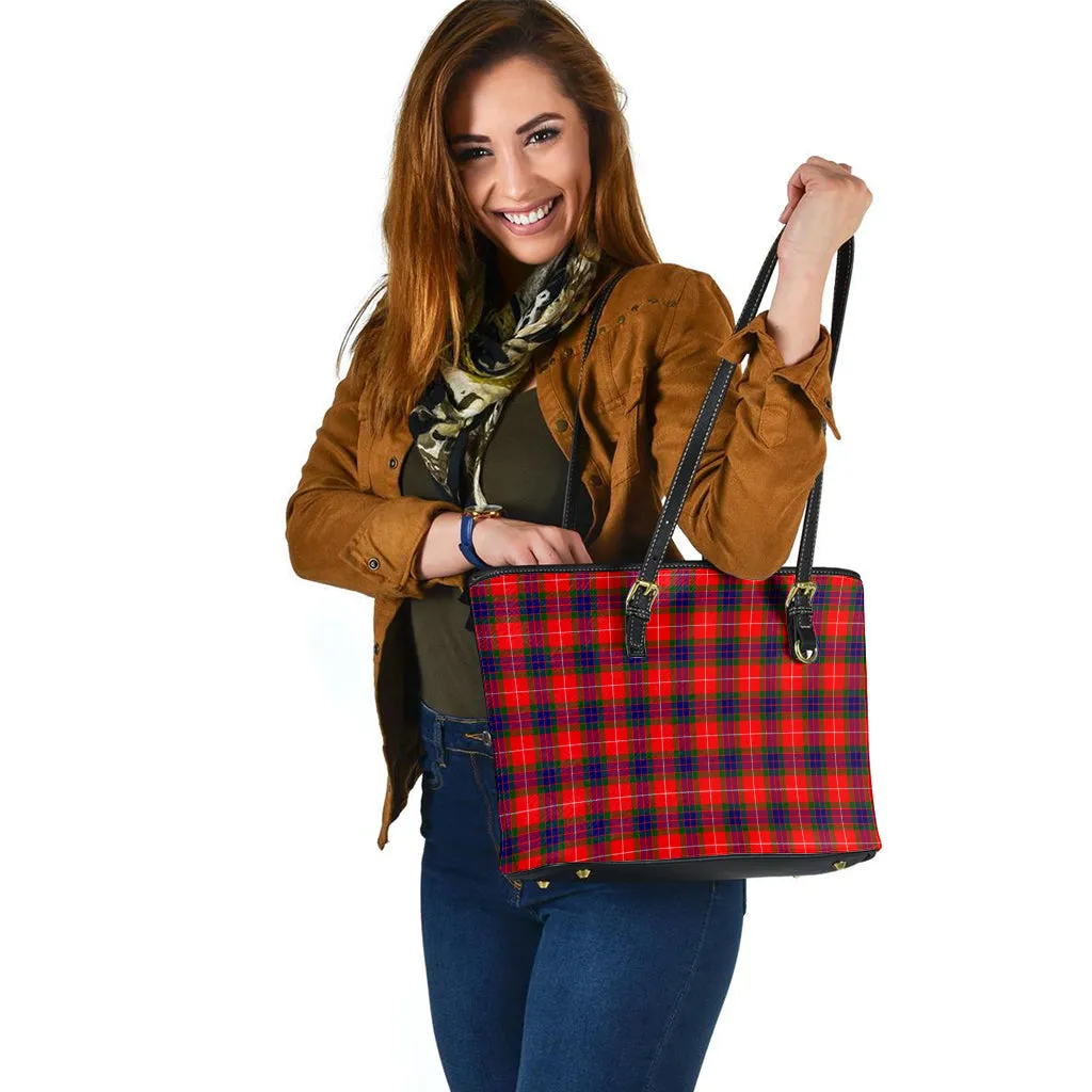 Abernethy Tartan Leather Tote Bag