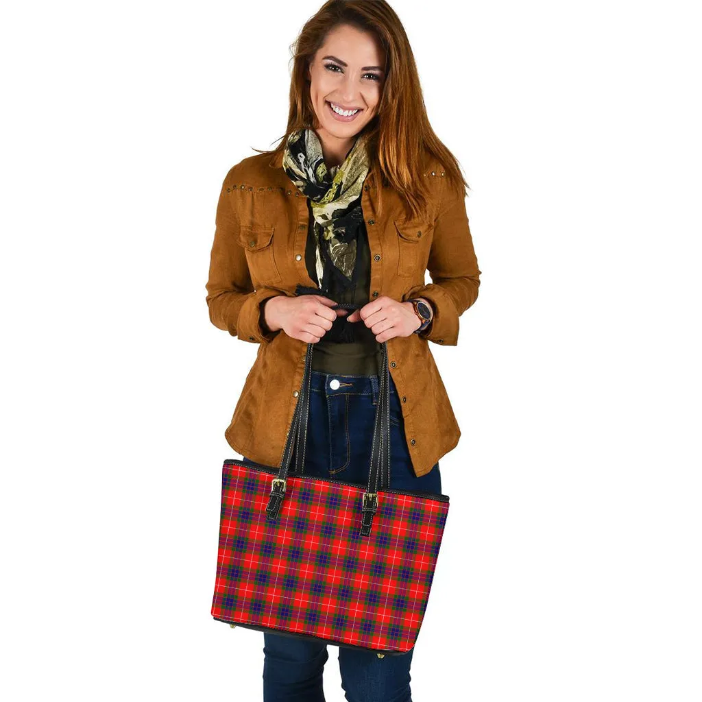 Abernethy Tartan Leather Tote Bag