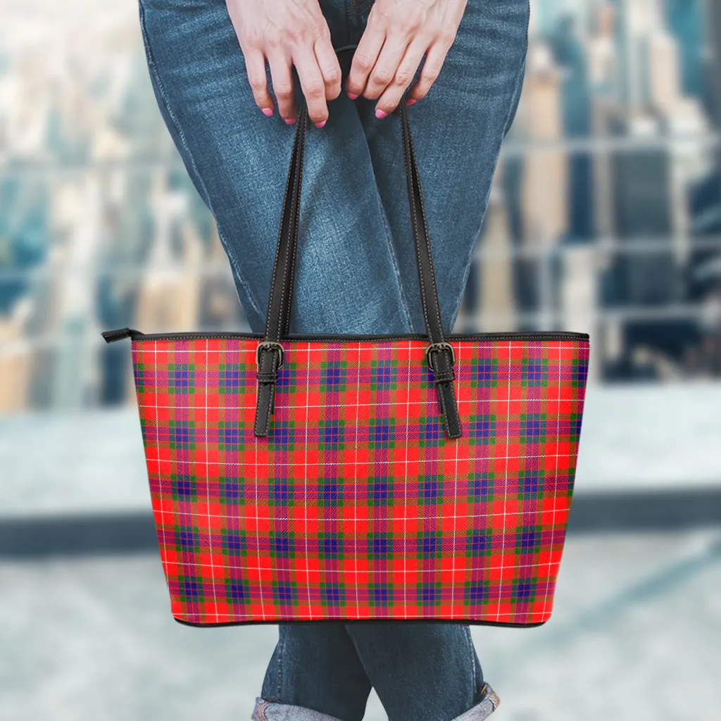 Abernethy Tartan Leather Tote Bag