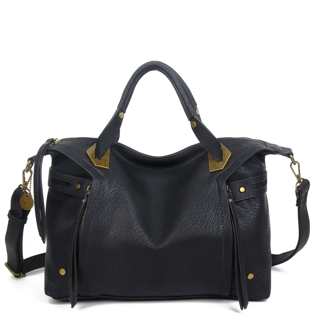 Ali Satchel Handbag - Black
