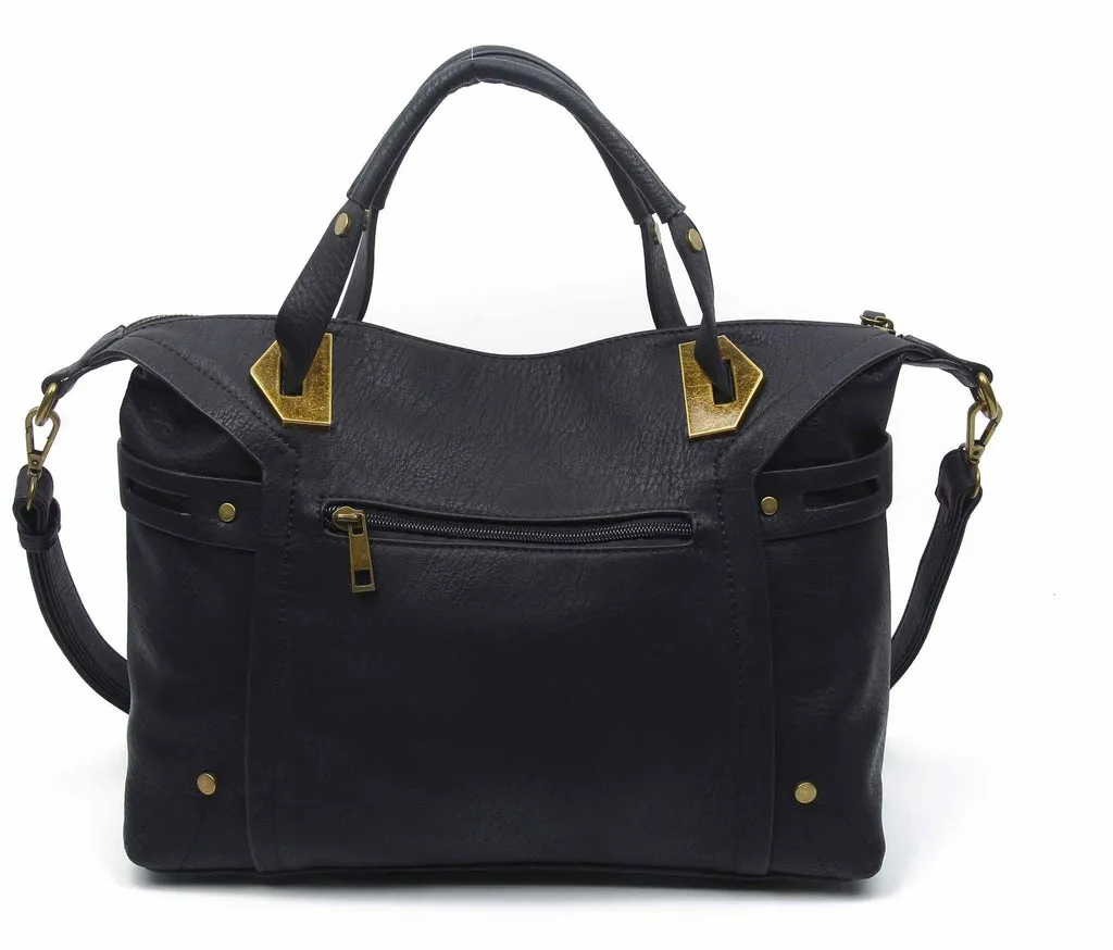 Ali Satchel Handbag - Black