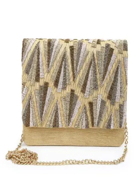 All Shades Of Gold Clutch Bag