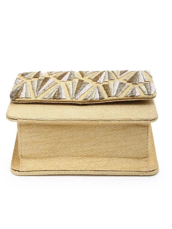 All Shades Of Gold Clutch Bag