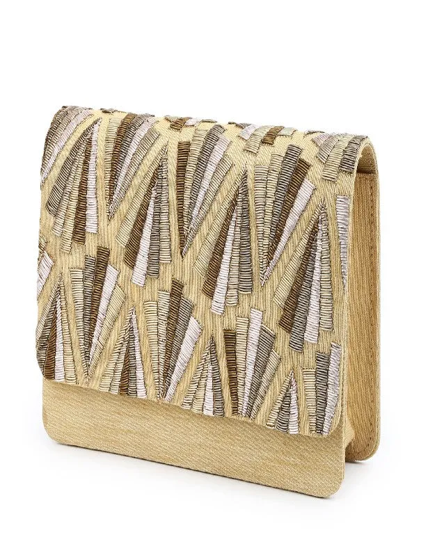 All Shades Of Gold Clutch Bag