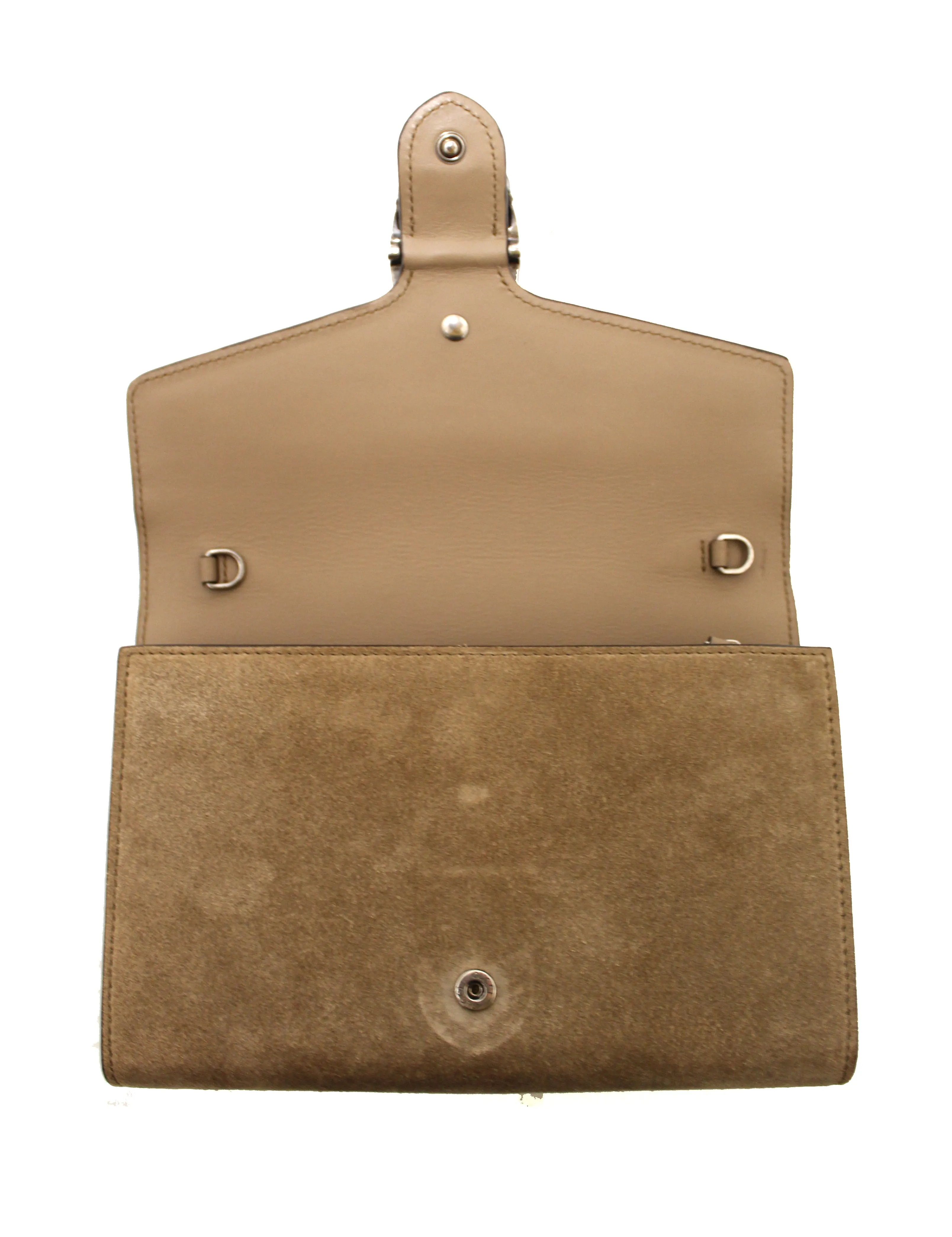 Authentic Gucci Dionysus Suede Mini Chain Crossbody Bag