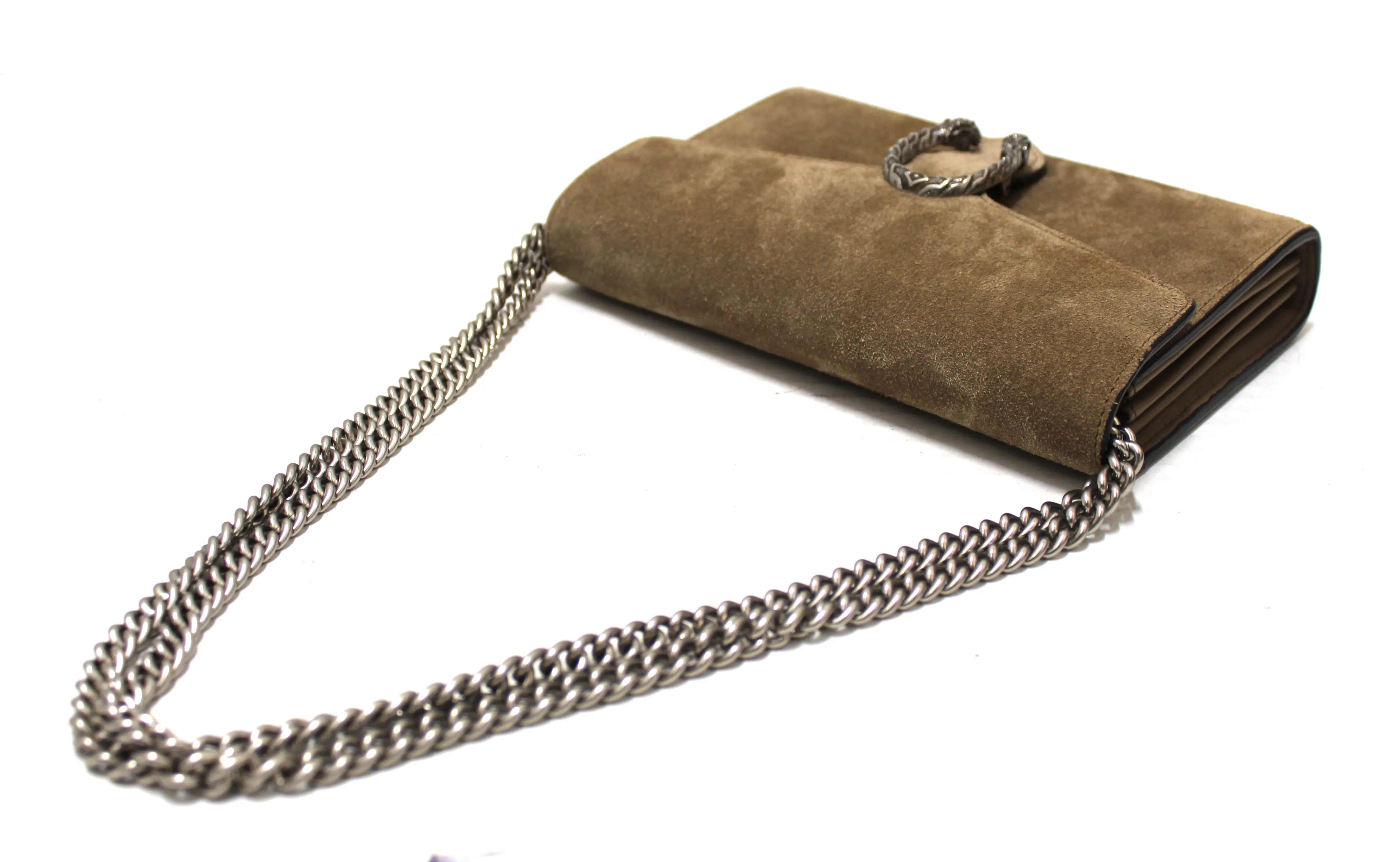 Authentic Gucci Dionysus Suede Mini Chain Crossbody Bag
