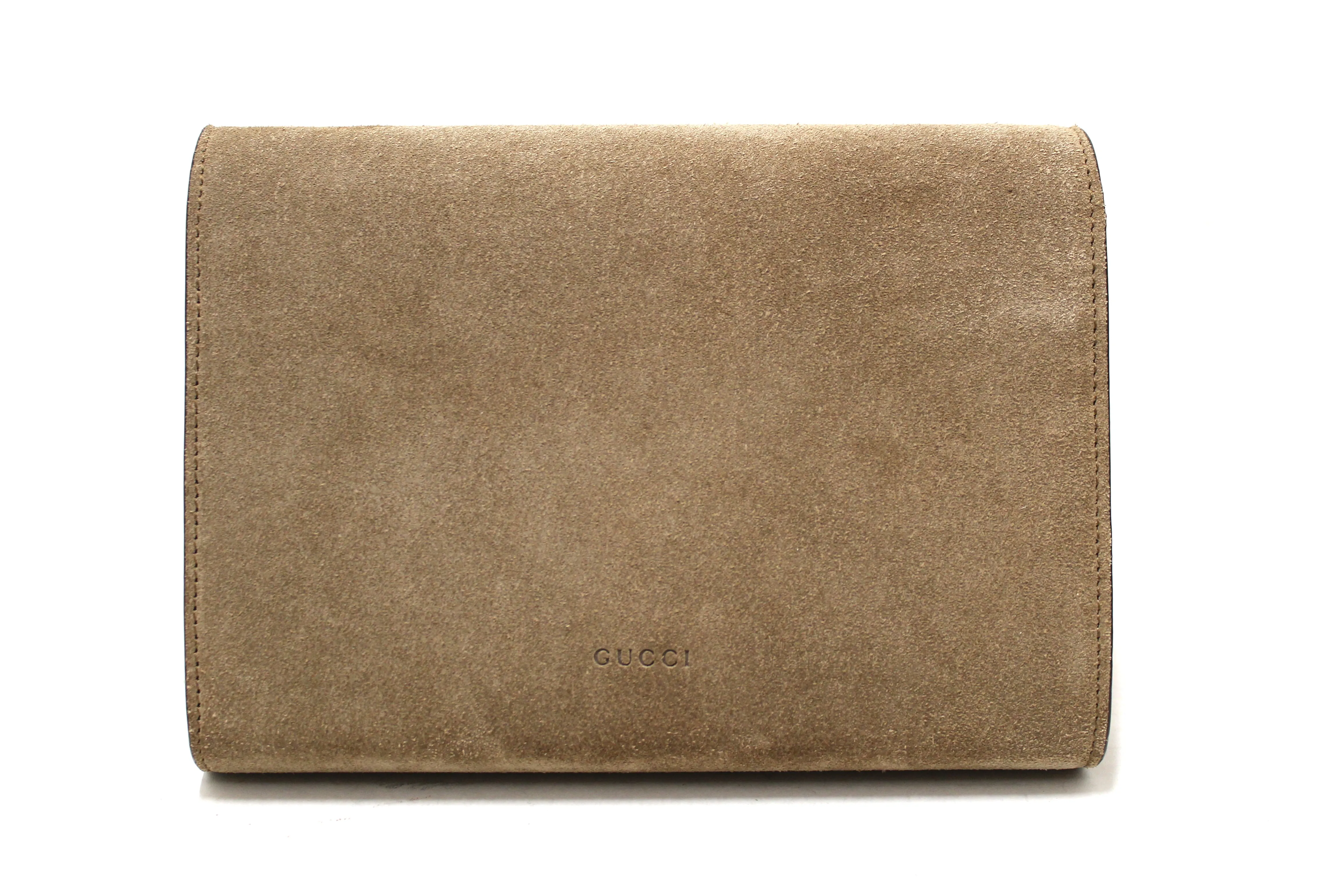 Authentic Gucci Dionysus Suede Mini Chain Crossbody Bag