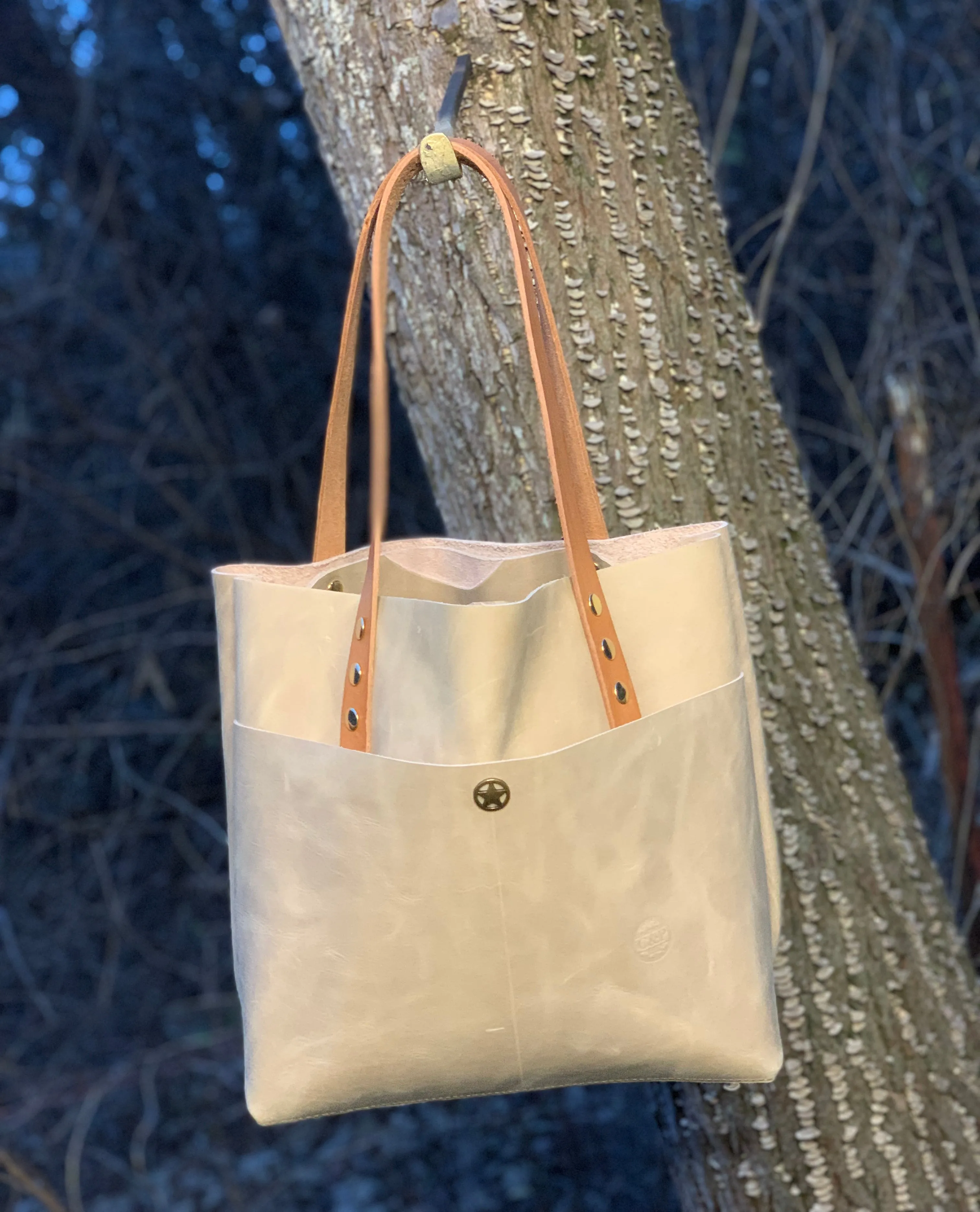 Big Mama Tote in Blonde Leather