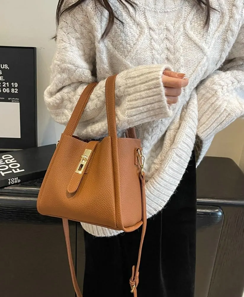 Bucket Bag for Women Soft Leather Bucket Hobo Purse Trendy Crossbody Shoulder Bag Top Handle Handbag Slouchy Tote Satchel