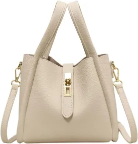 Bucket Bag for Women Soft Leather Bucket Hobo Purse Trendy Crossbody Shoulder Bag Top Handle Handbag Slouchy Tote Satchel