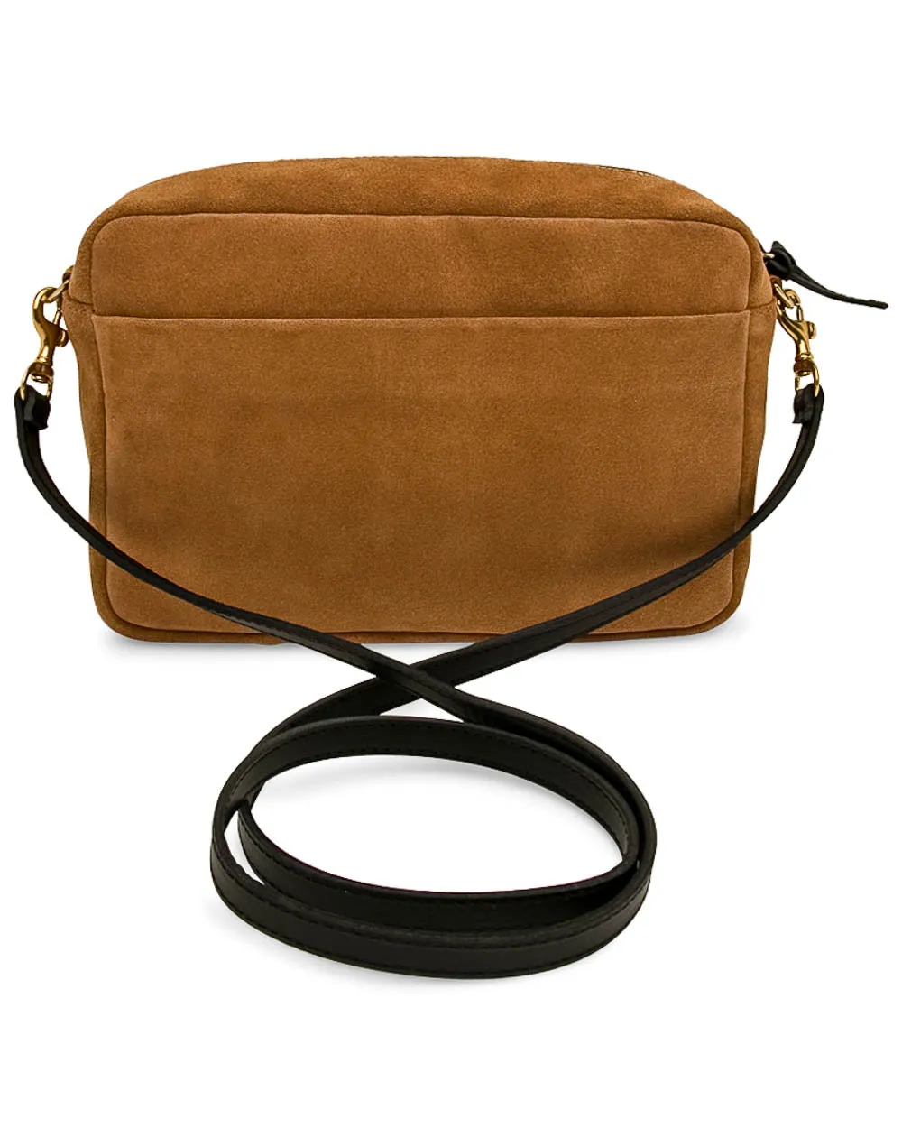 Camel with Green and Orange Stripe Marisol Bag