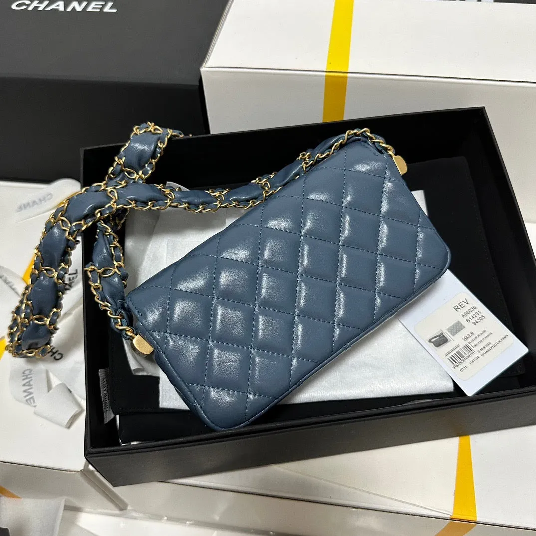 CC851 Small Flap Bag / HIGHEST QUALITY VERSION / 4.7x6.9x1.6inch