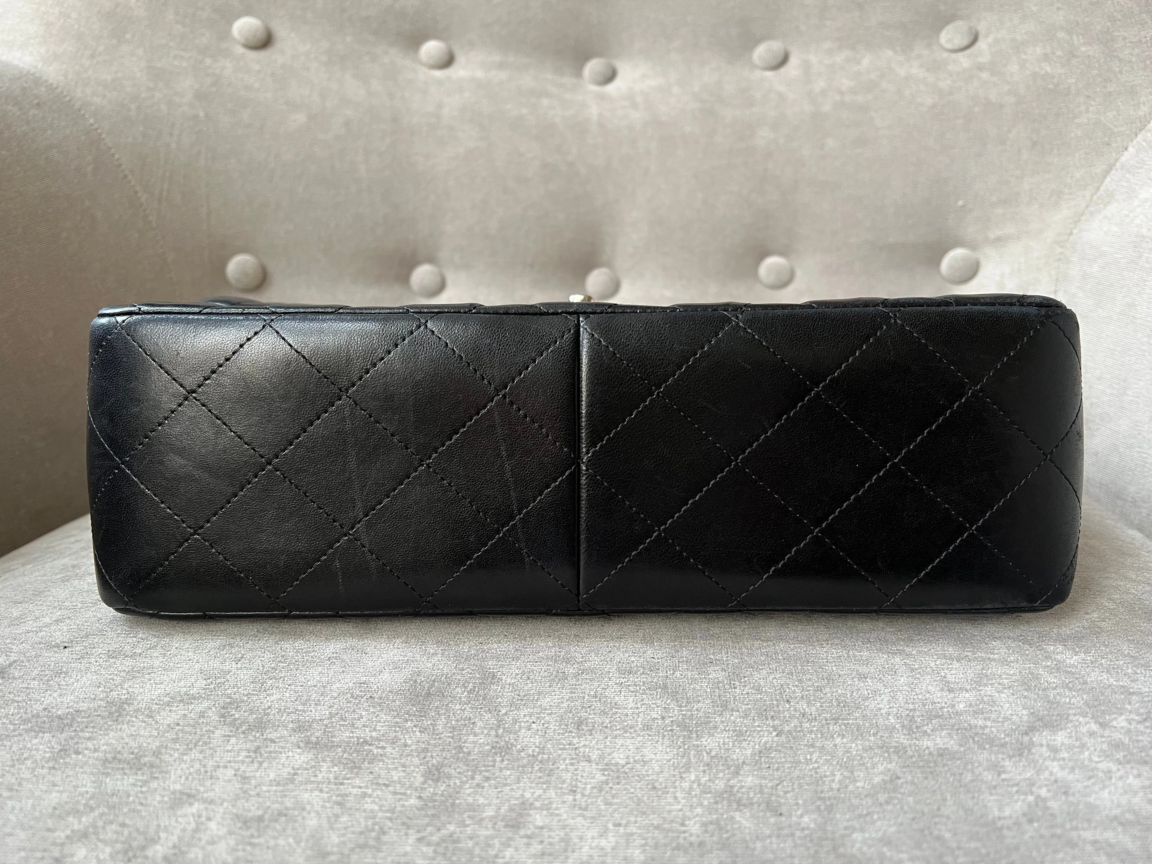 Chanel Jumbo Double Flap in Black Lambskin