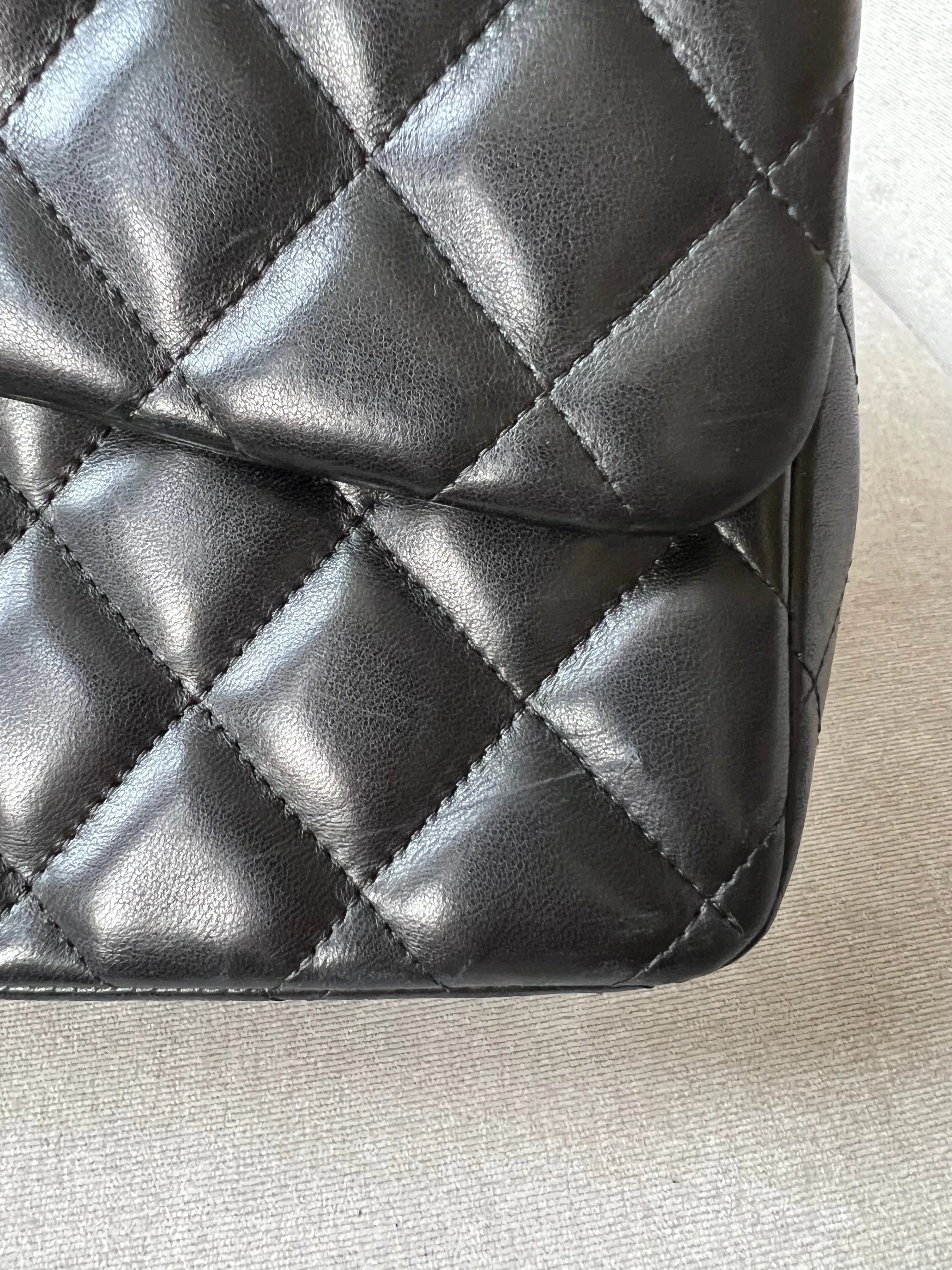 Chanel Jumbo Double Flap in Black Lambskin