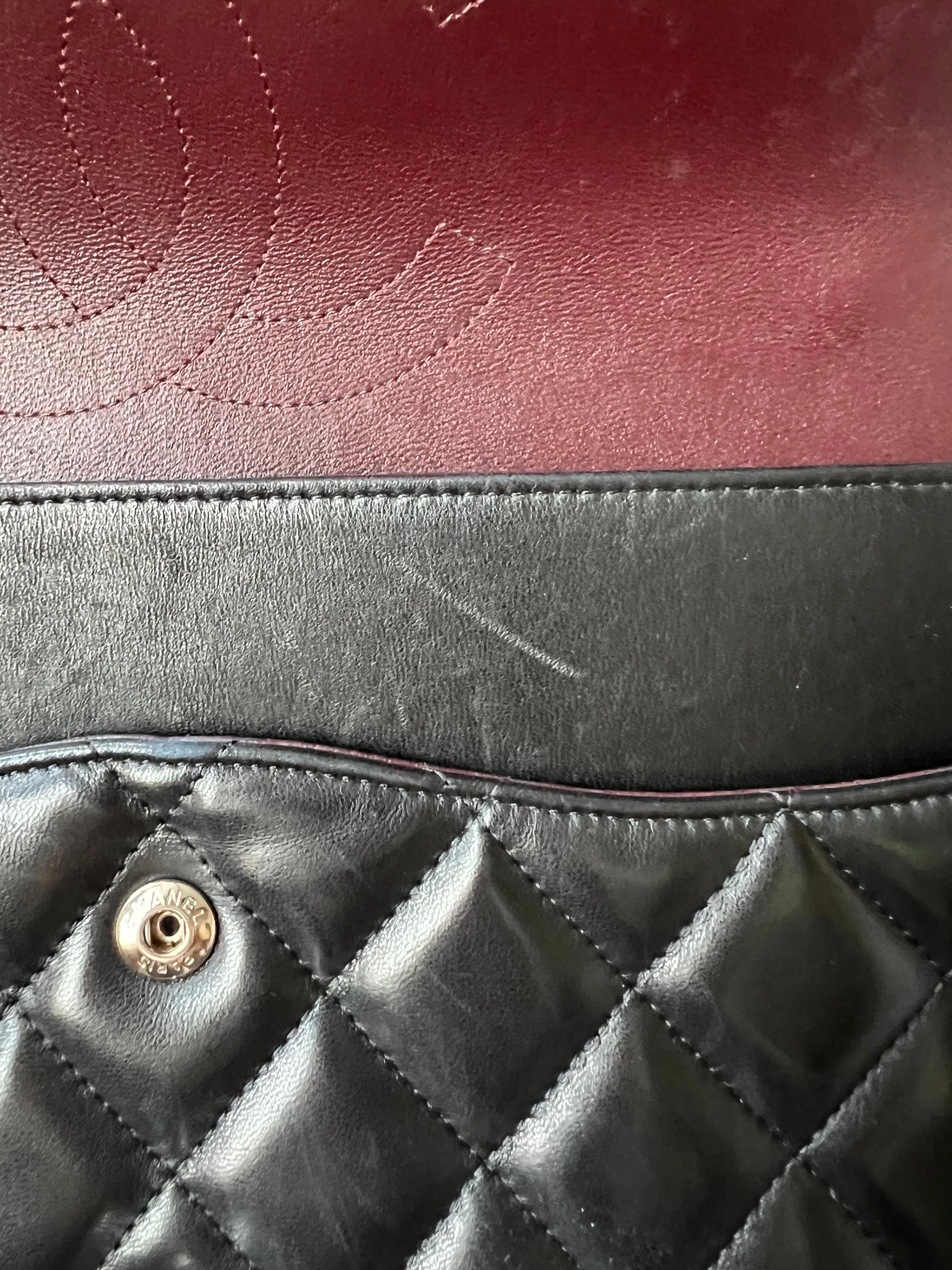 Chanel Jumbo Double Flap in Black Lambskin