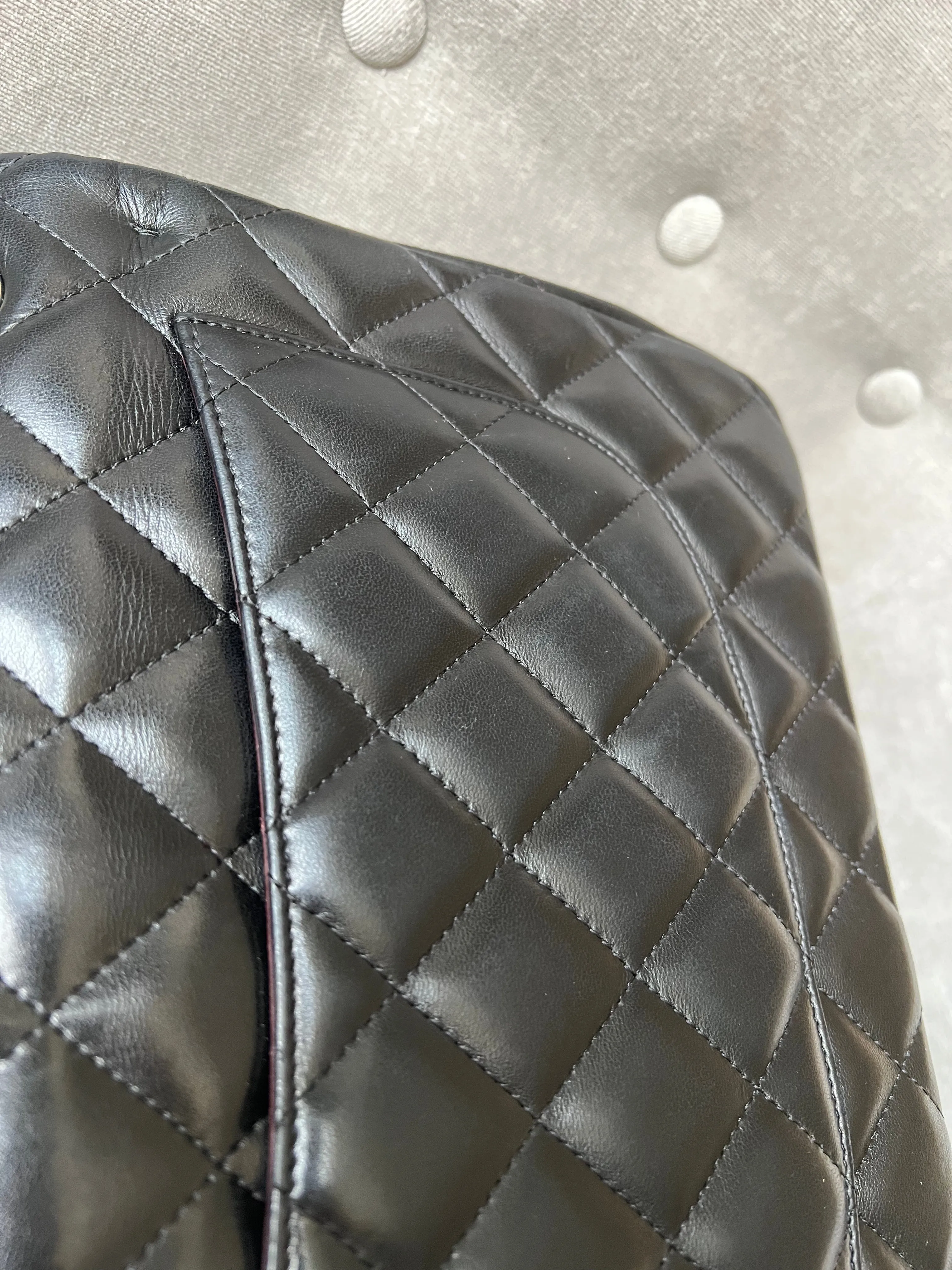 Chanel Jumbo Double Flap in Black Lambskin