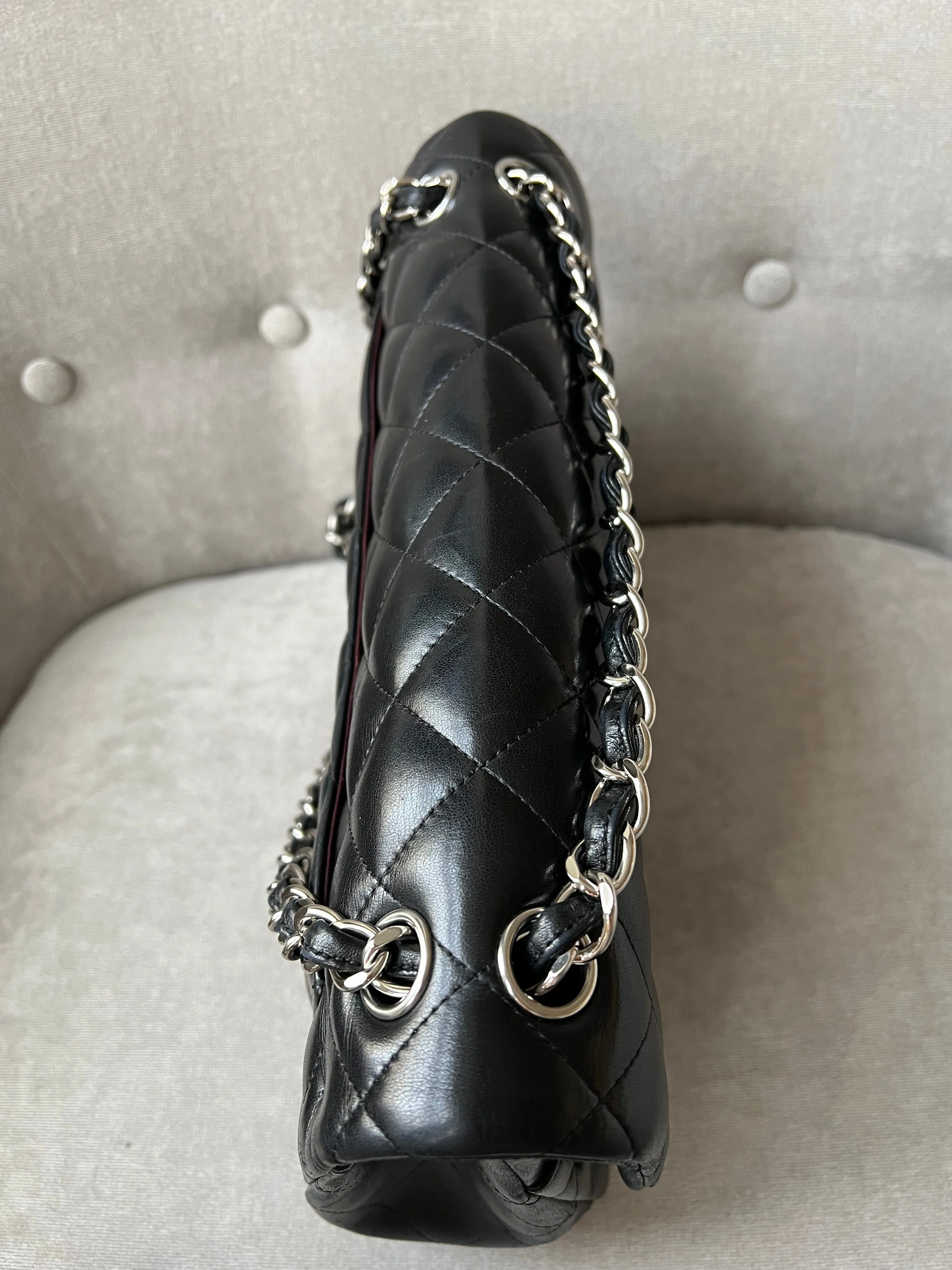 Chanel Jumbo Double Flap in Black Lambskin