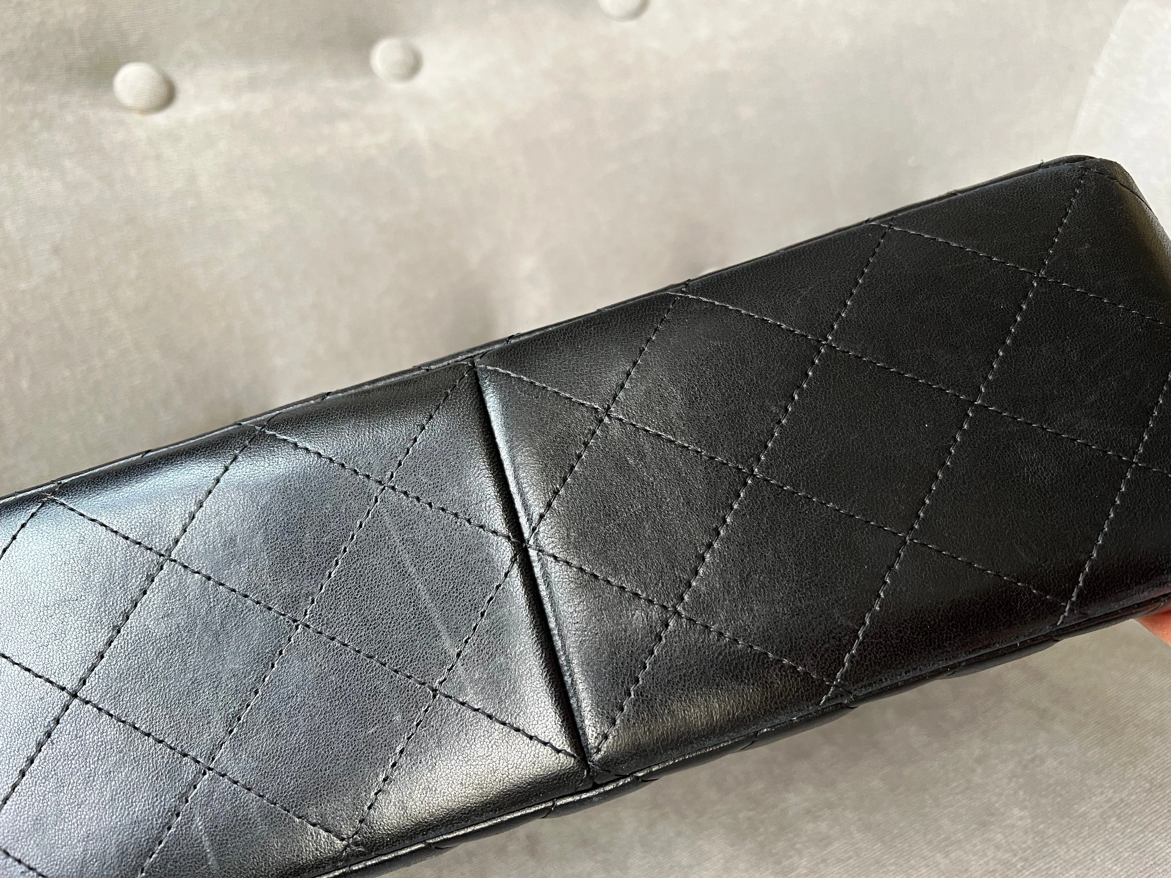 Chanel Jumbo Double Flap in Black Lambskin