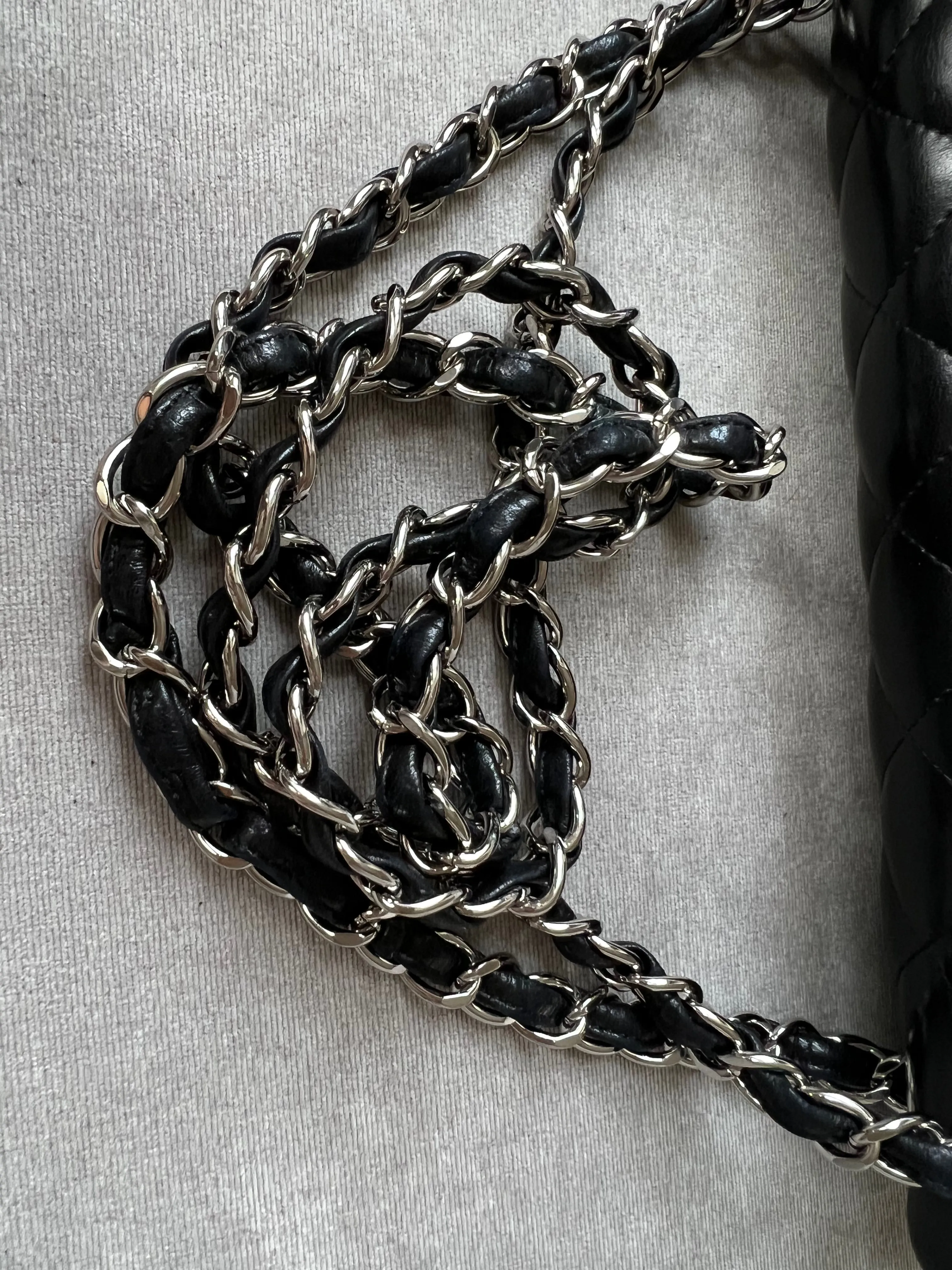 Chanel Jumbo Double Flap in Black Lambskin