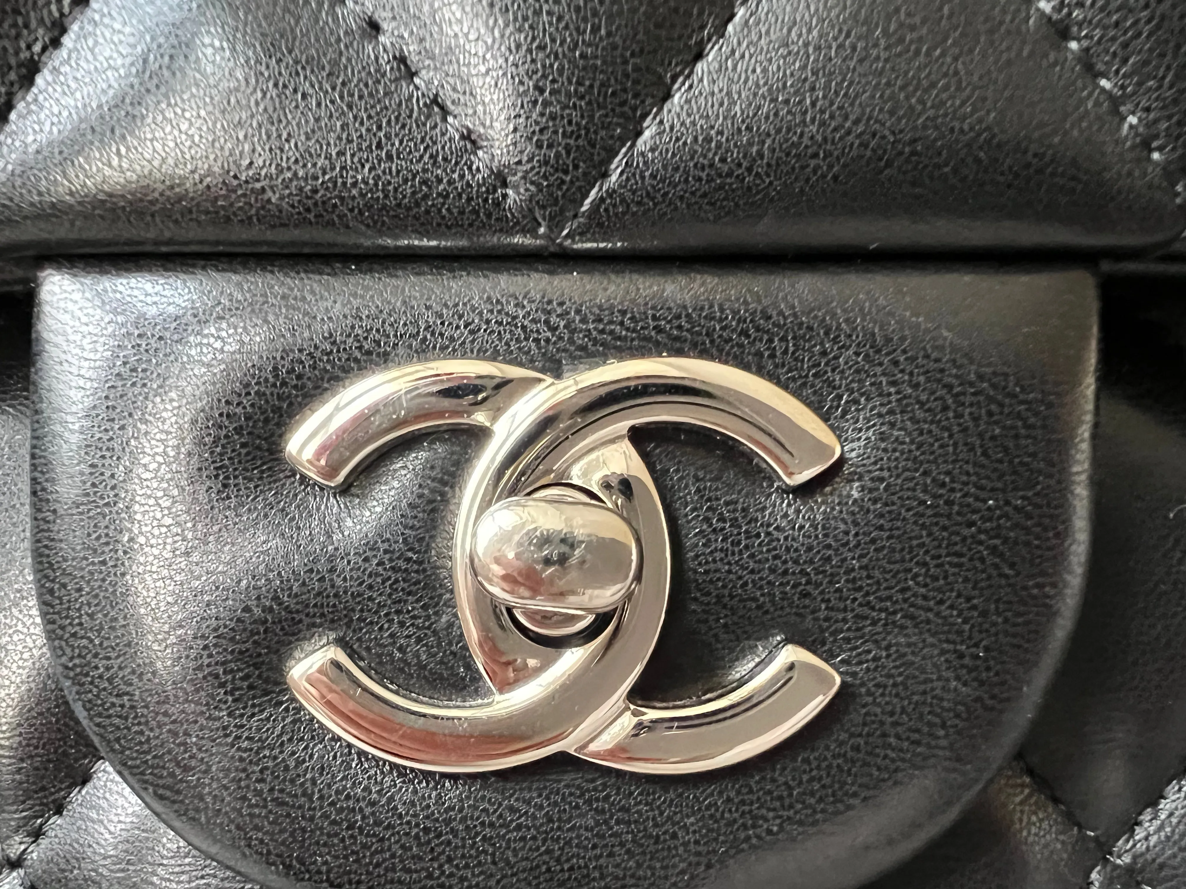 Chanel Jumbo Double Flap in Black Lambskin