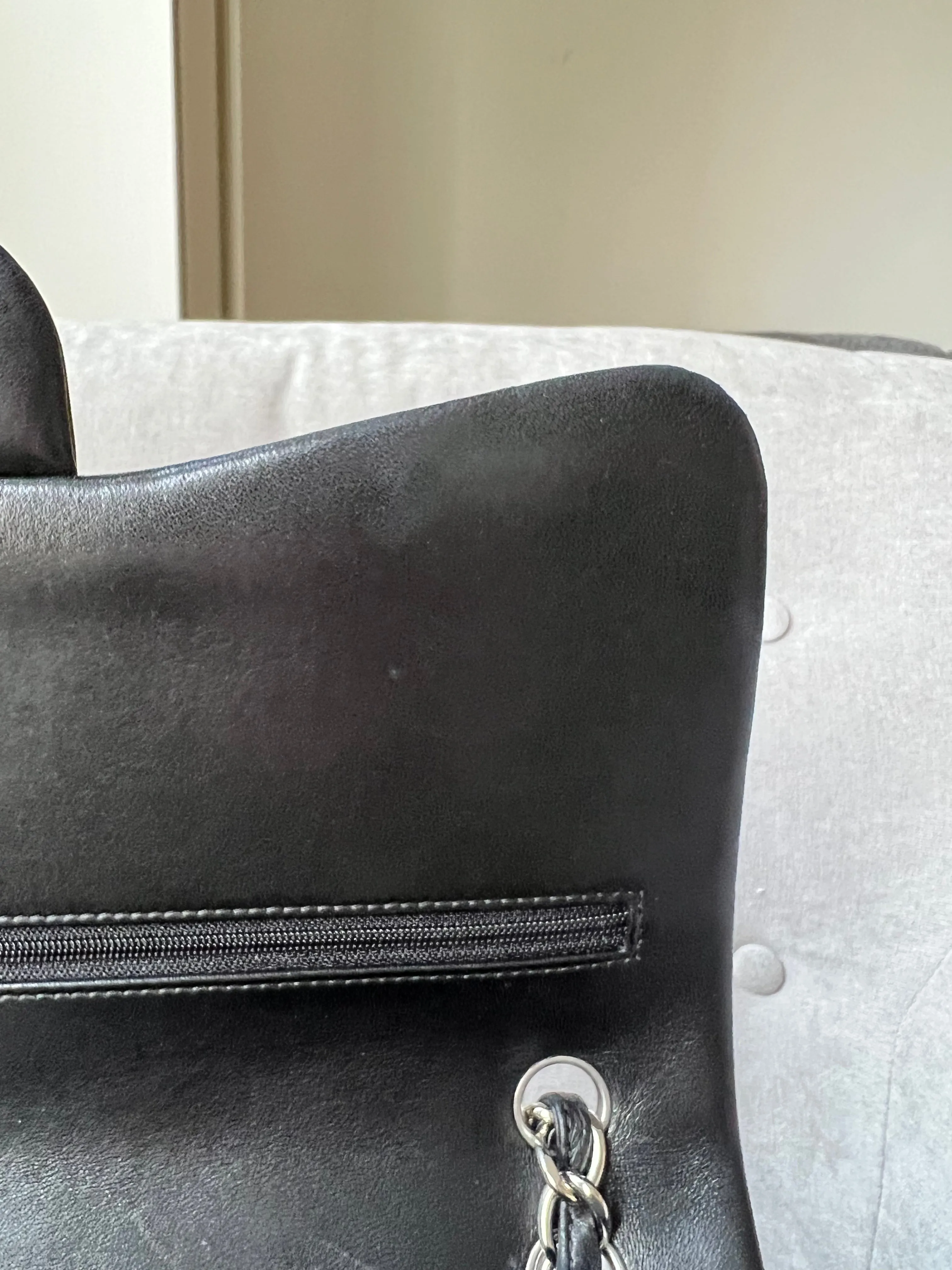 Chanel Jumbo Double Flap in Black Lambskin