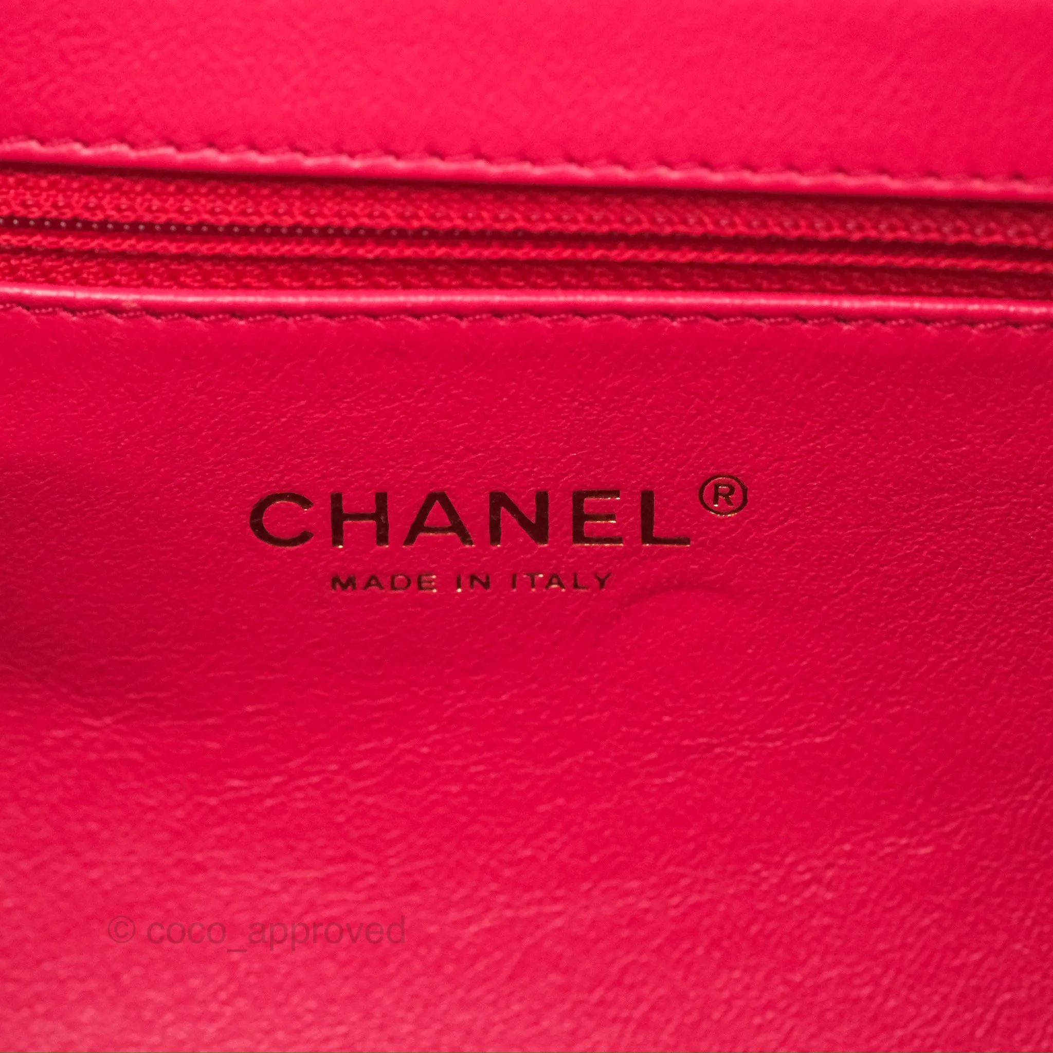Chanel Quilted Business Affinity Backpack Dark Pink Caviar Gold Hardware