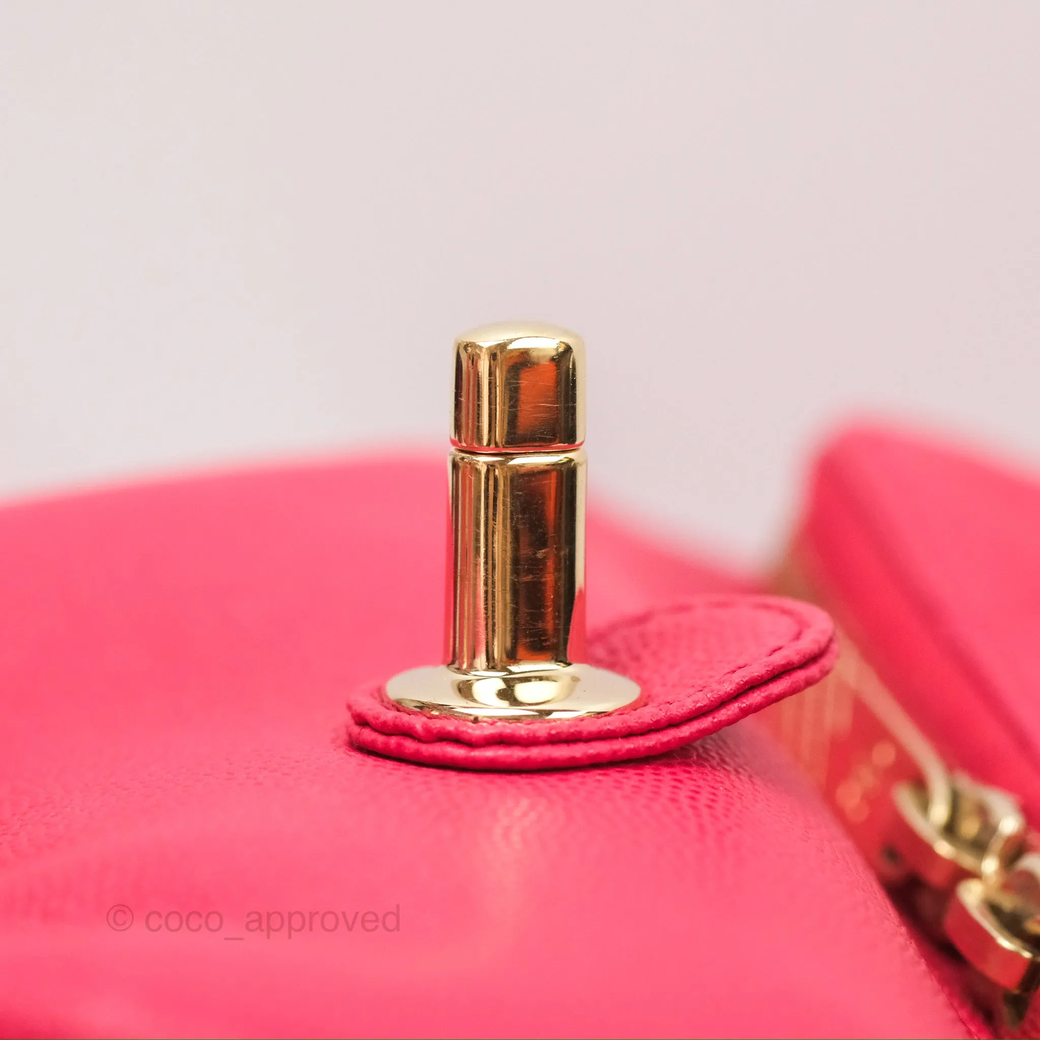 Chanel Quilted Business Affinity Backpack Dark Pink Caviar Gold Hardware