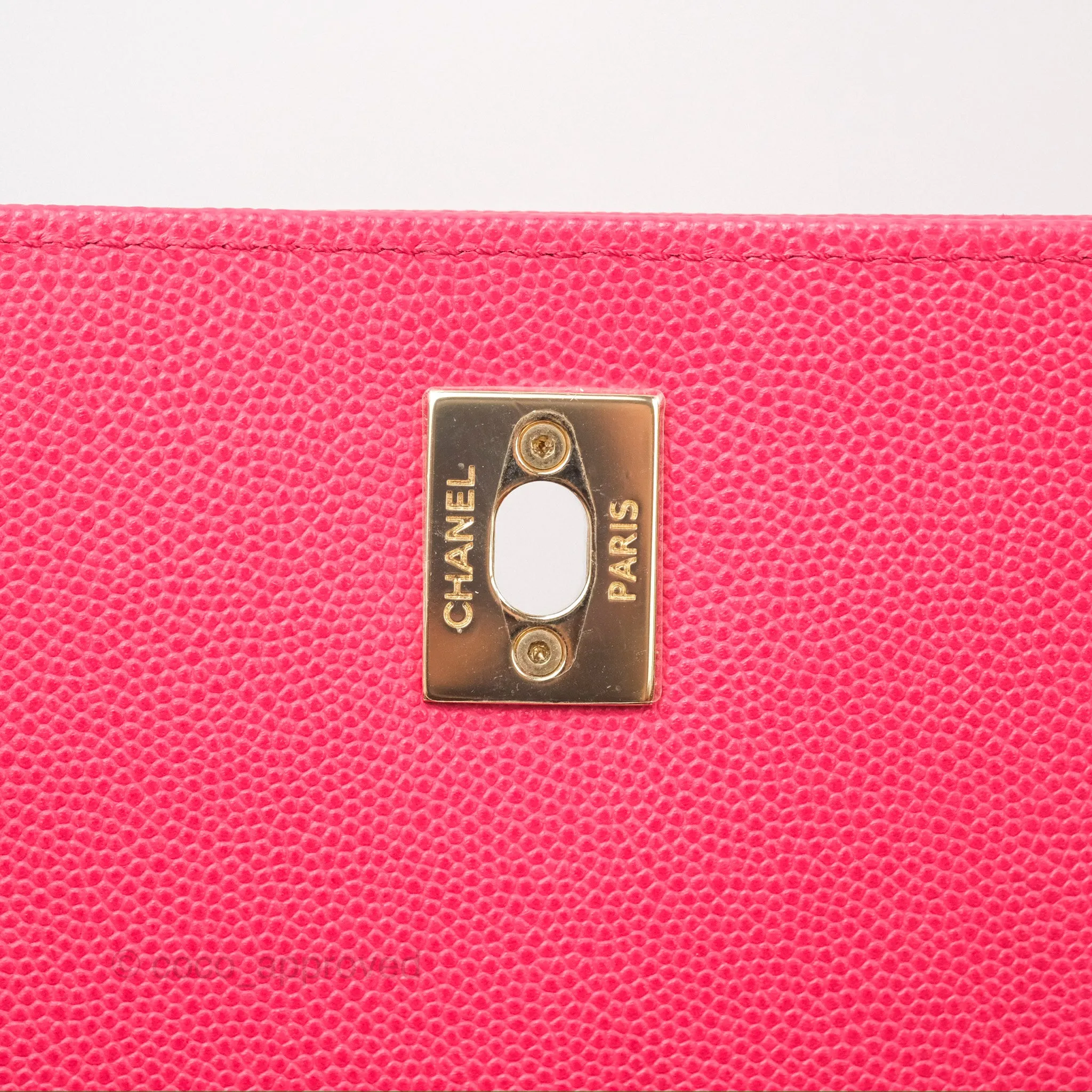 Chanel Quilted Business Affinity Backpack Dark Pink Caviar Gold Hardware