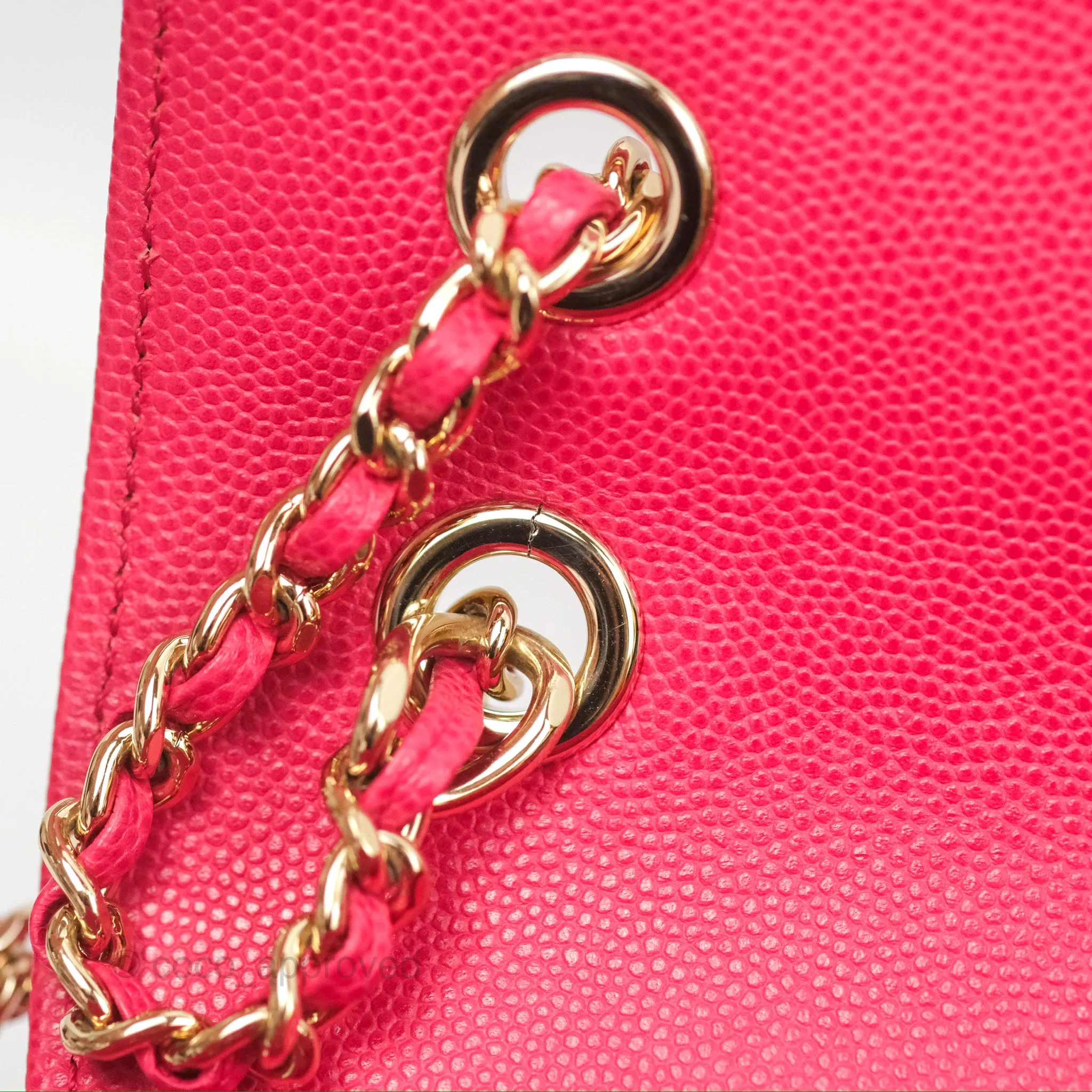 Chanel Quilted Business Affinity Backpack Dark Pink Caviar Gold Hardware