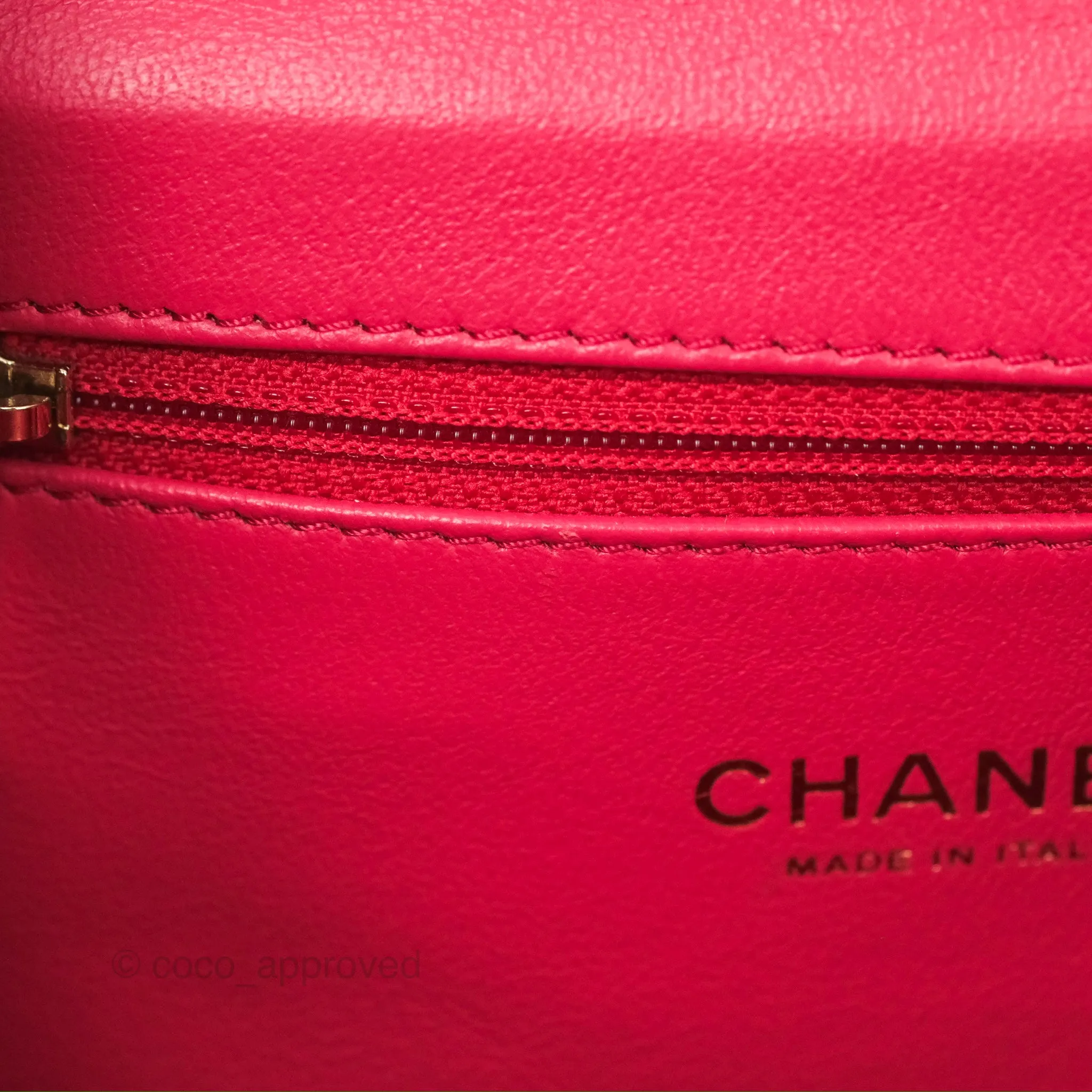 Chanel Quilted Business Affinity Backpack Dark Pink Caviar Gold Hardware