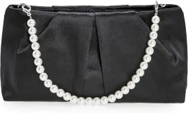 CHARMING TAILOR Evening Bag Women Wedding Party Handbag Small Dressy Formal Purse Pleated Satin Clutch