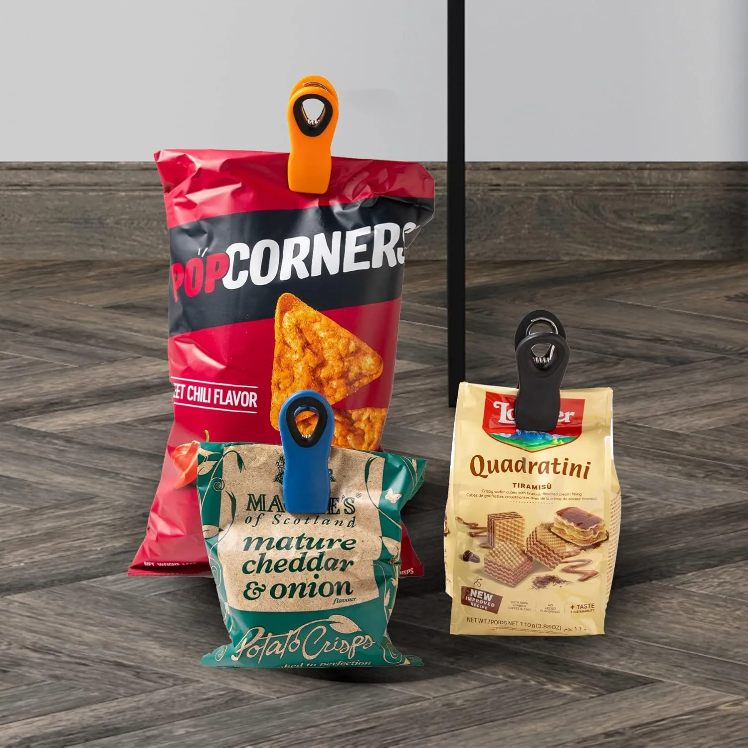 Chip Clips Bread Clips Bag Clips Magnetic Clips Chip Clip Chip Clips Bag Clips Food Clips Clips for Food Packages Chip Bag Clip (10pcs Colored)