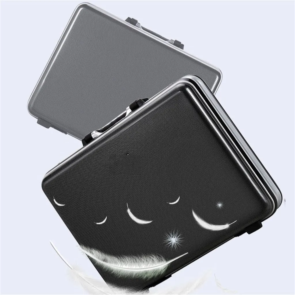 CSCDD Portable Briefcase Aluminum Frame PC Camera Bag Handheld Password Box Handheld Suitcase Briefcase(Gray)