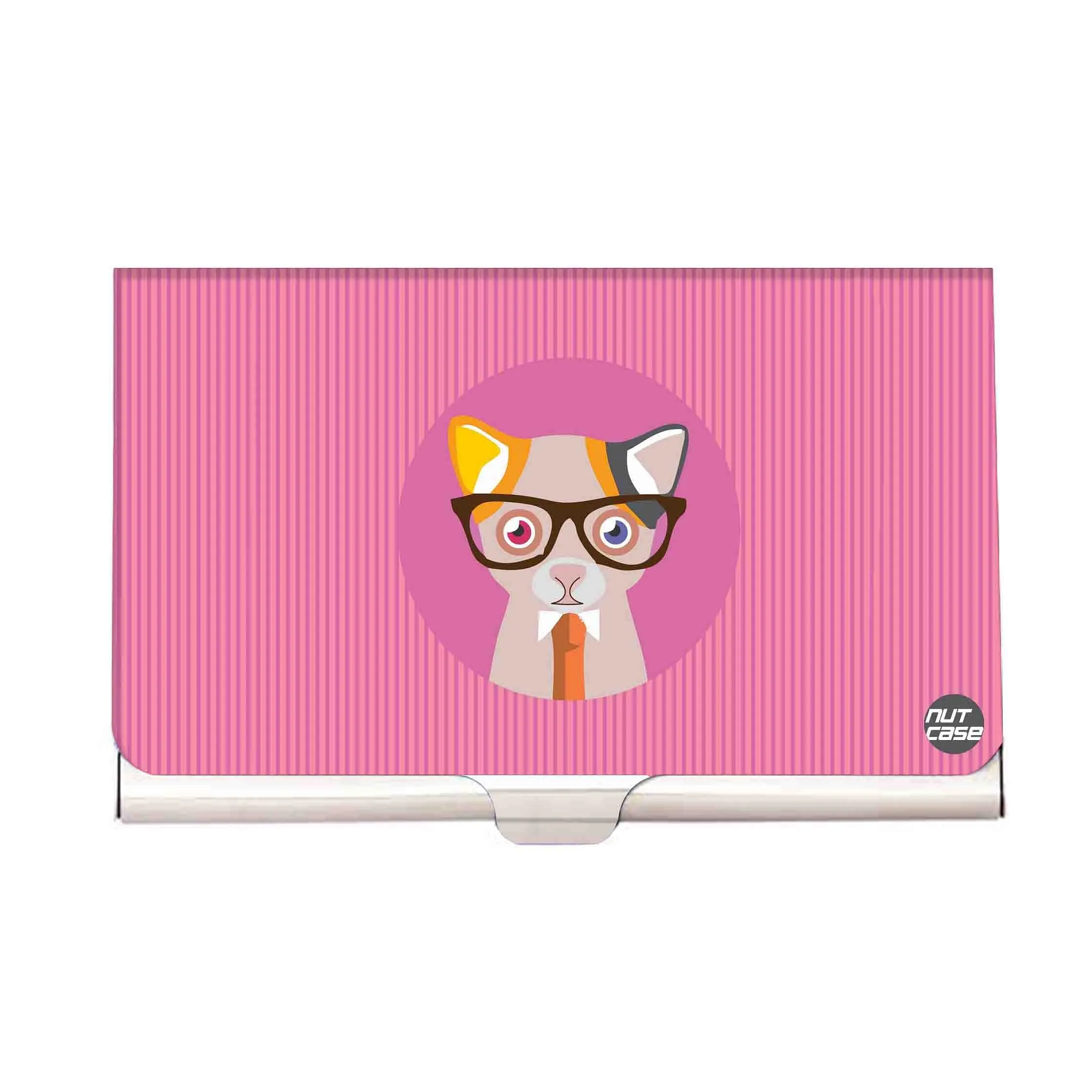 Designer Visiting Card Holder Nutcase -Kitty Gets Serious