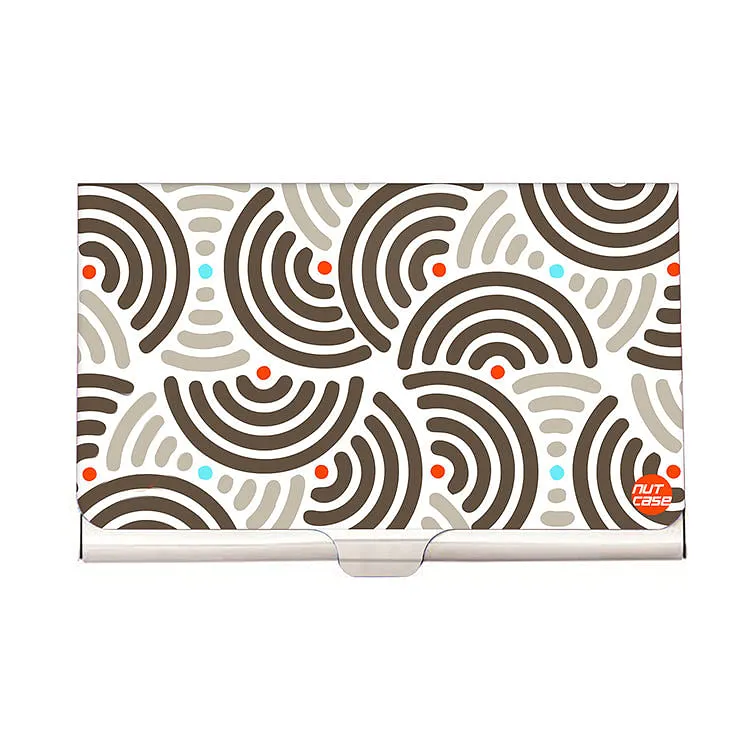 Designer Visiting Card Holder Nutcase - Semi Patterns