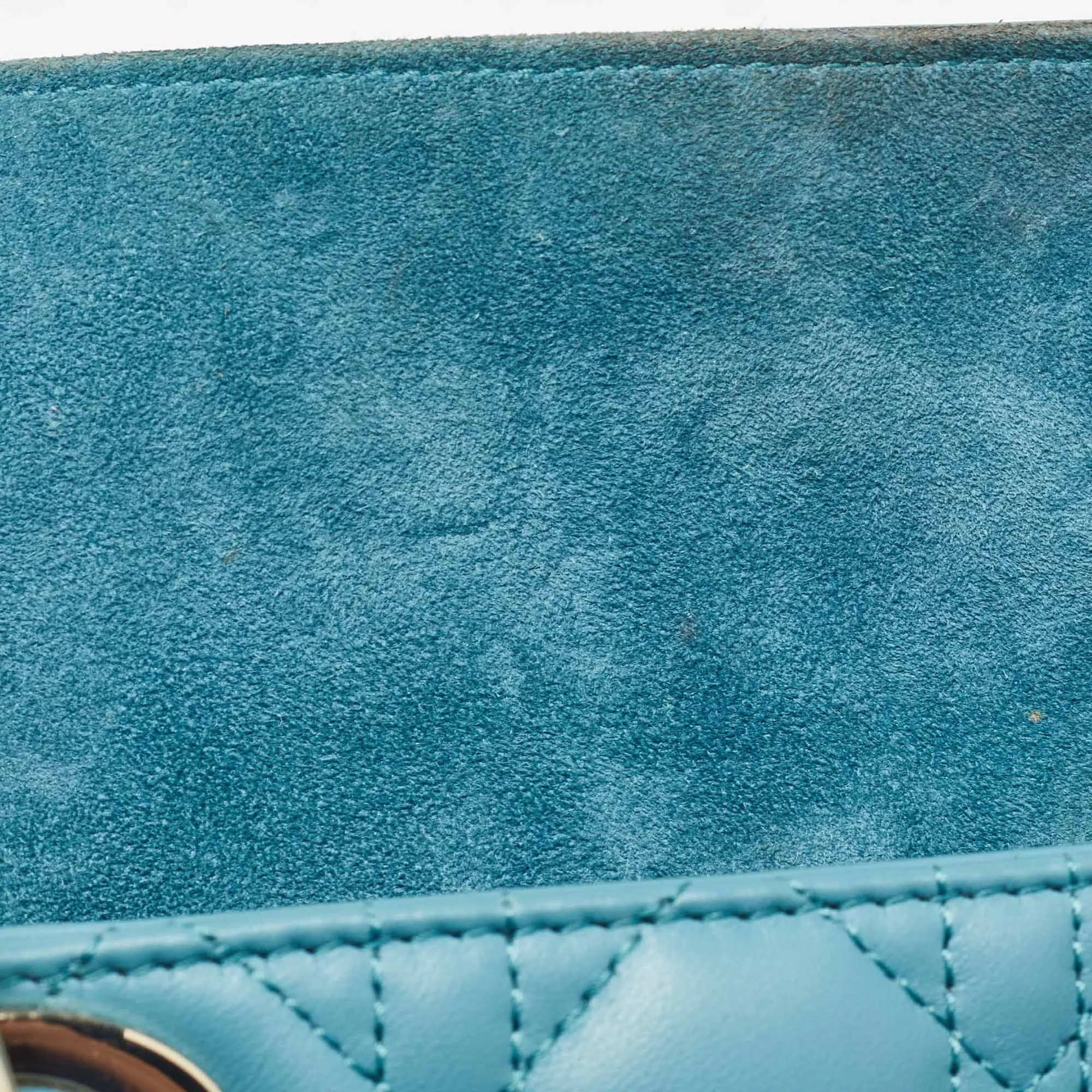 DIOR Blue Cannage Leather Medium D-Joy Tote
