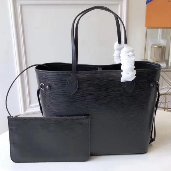 Epi Leather Neverfull Mm Bag M40932 Noir 2018 Collection
