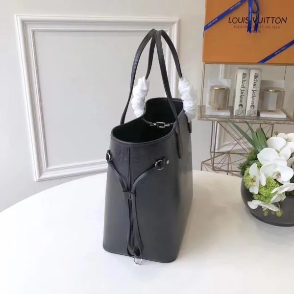 Epi Leather Neverfull Mm Bag M40932 Noir 2018 Collection