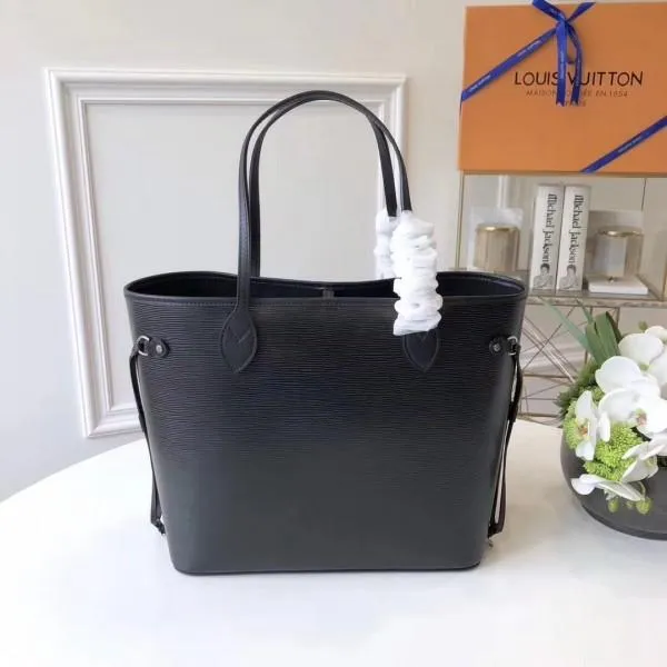 Epi Leather Neverfull Mm Bag M40932 Noir 2018 Collection