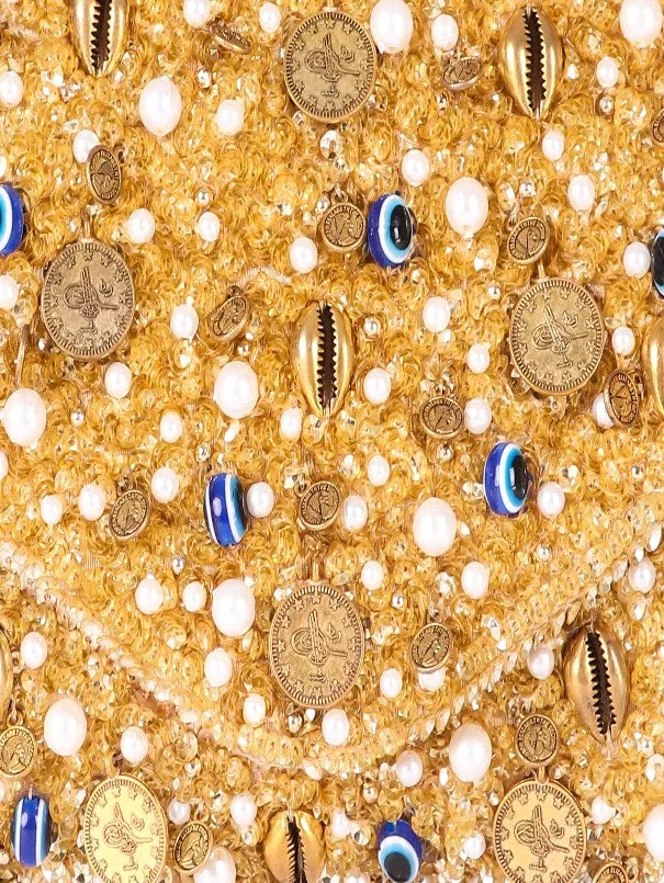 Evil Eye Gold Clutch Bag