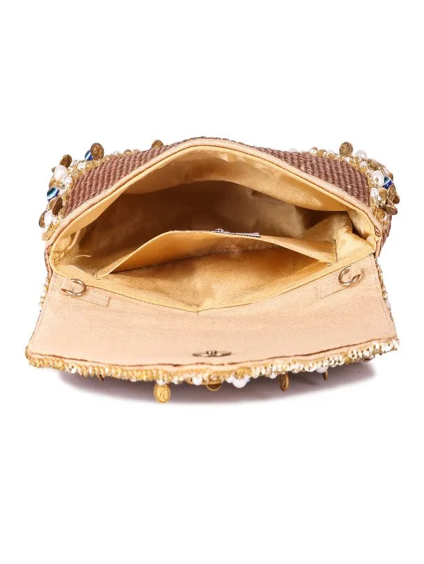 Evil Eye Gold Clutch Bag