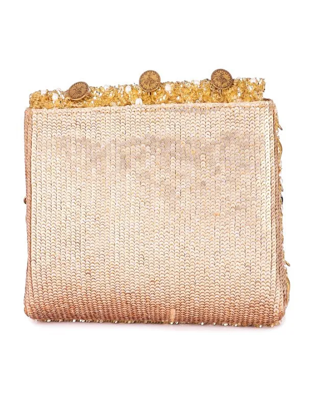 Evil Eye Gold Clutch Bag