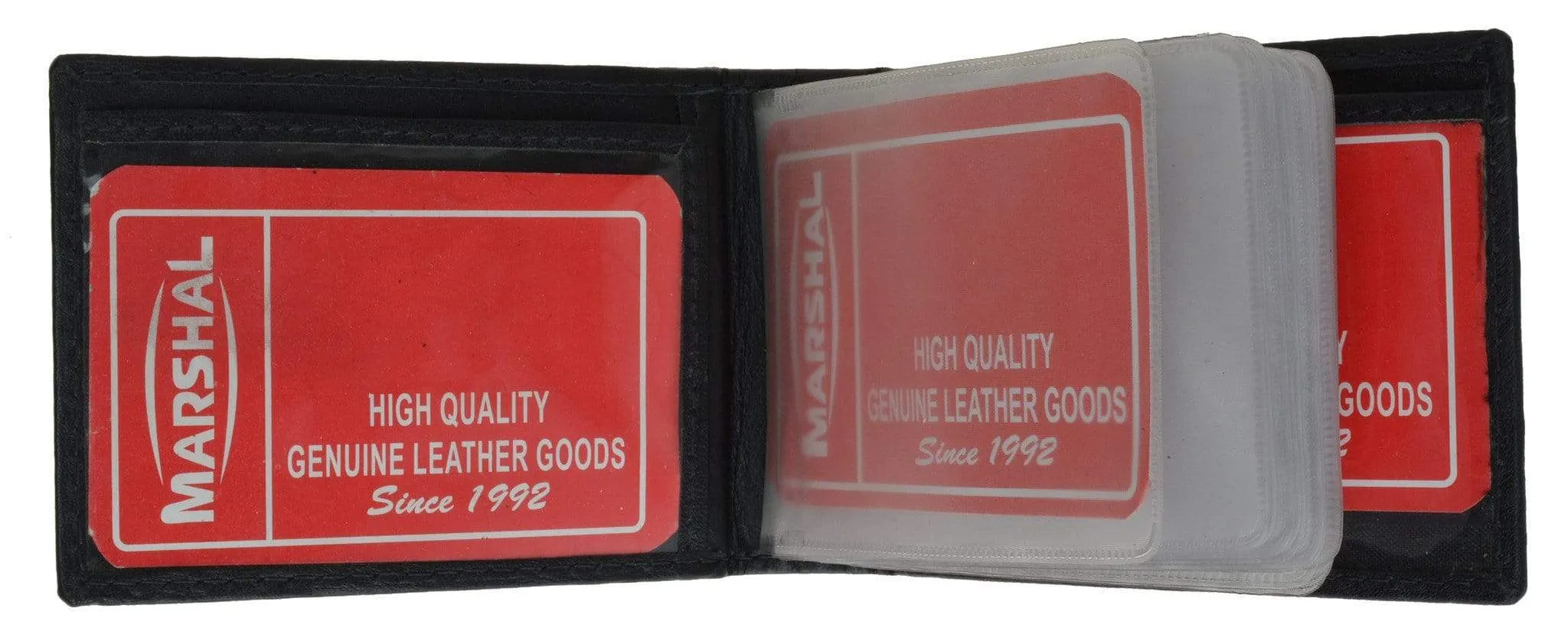 Genuine Leather Business Card Holder Black 470